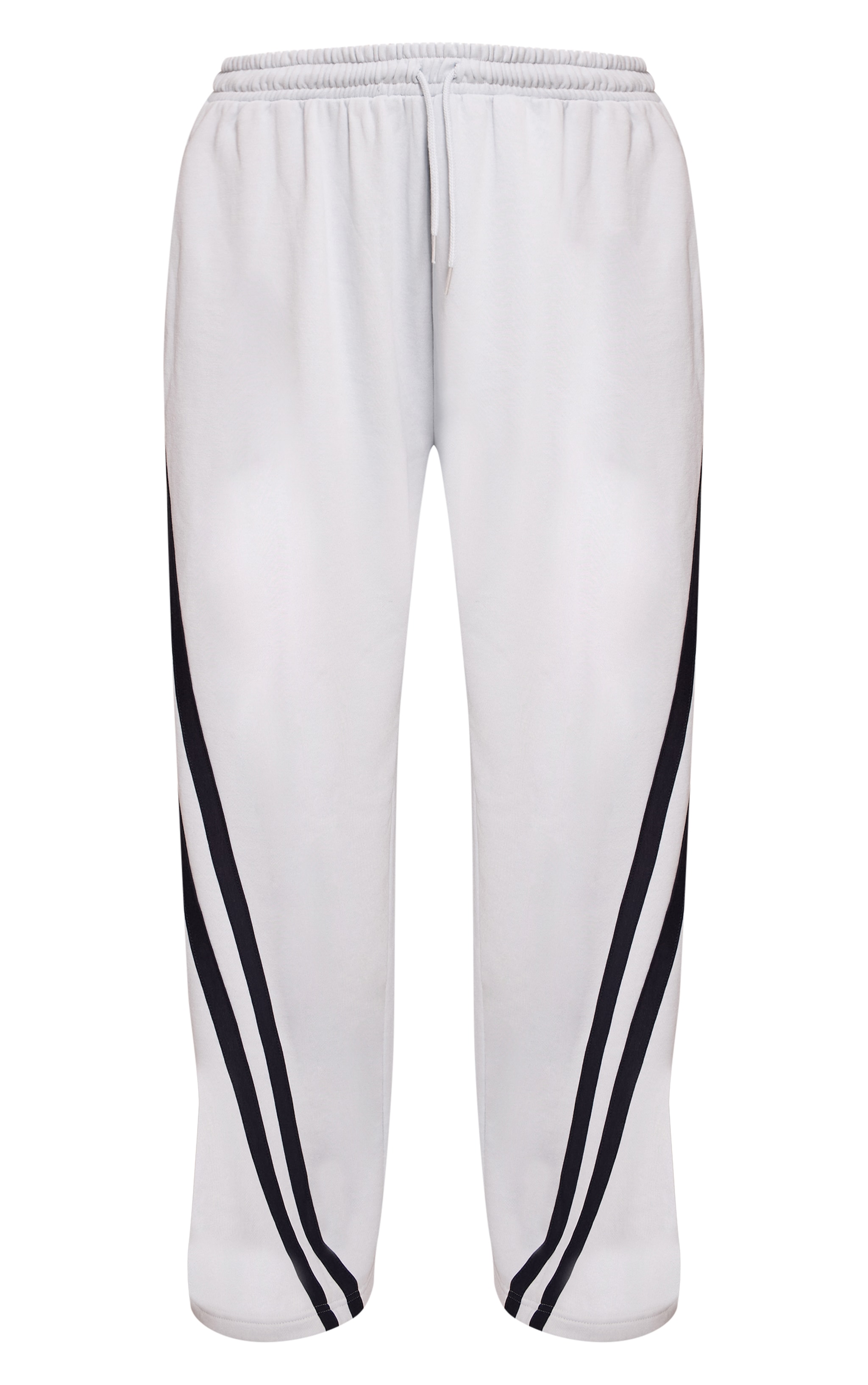Plus Blue Contrast Striped Wide Leg Sweatpants image 5