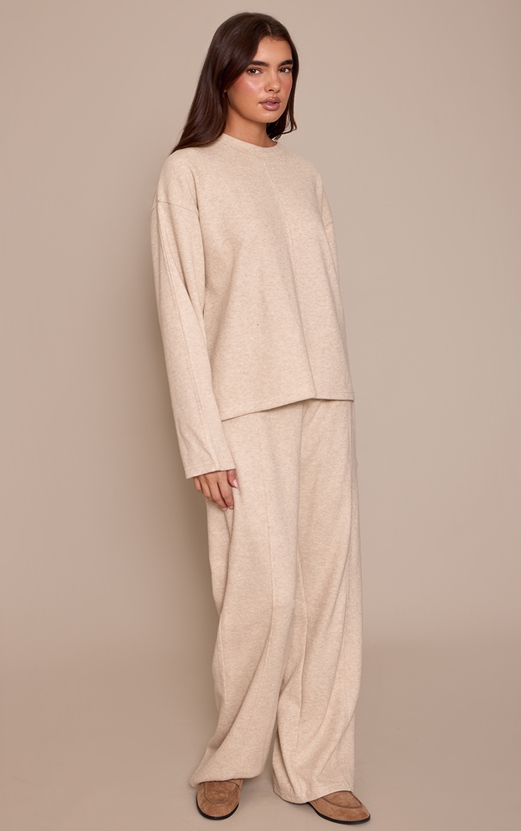 Mocha Soft Rib Straight Leg Joggers image 2