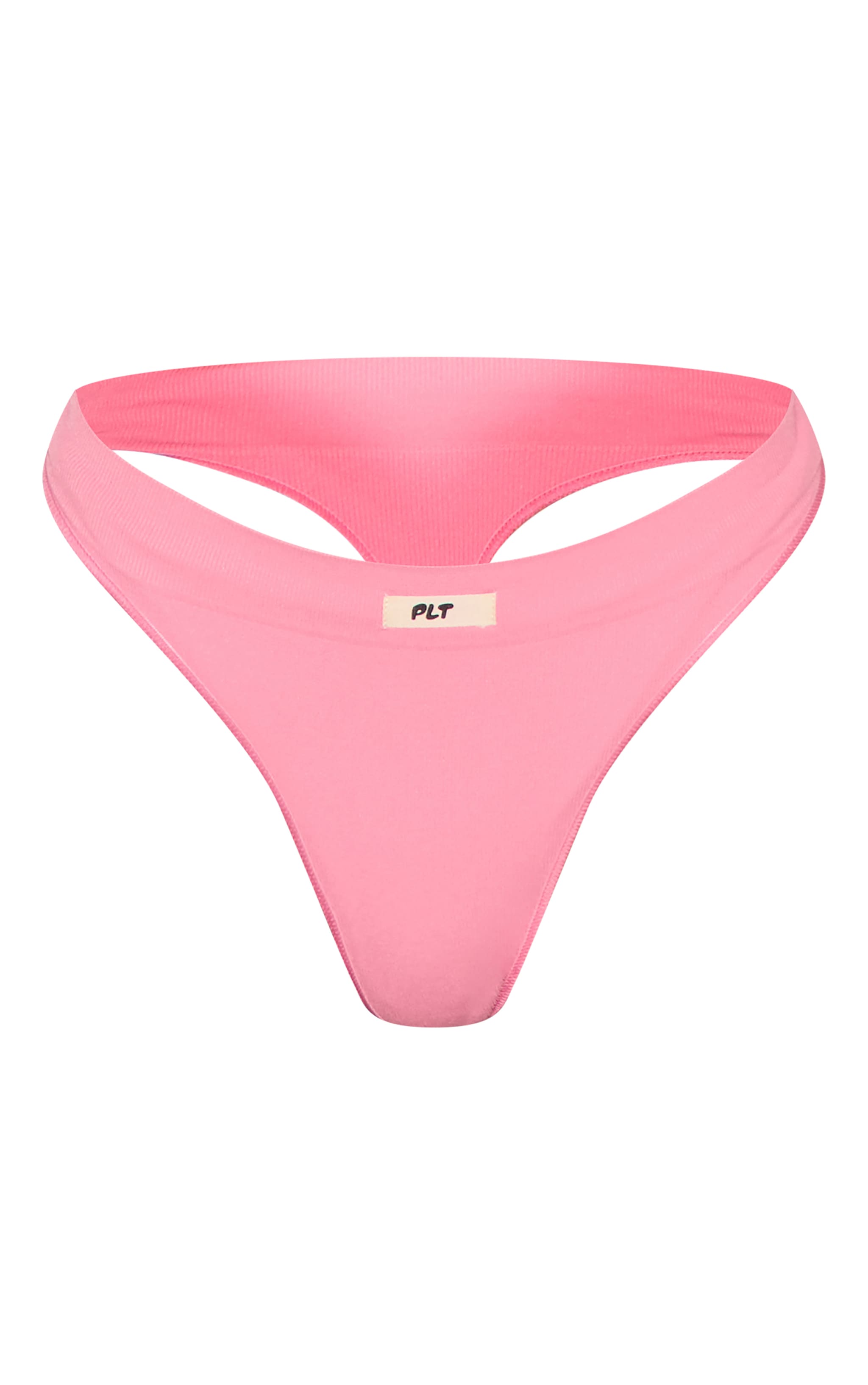 PRETTYLITTLETHING Pink Badge Seamless Thong image 5