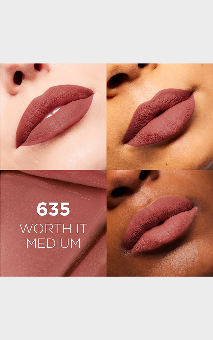 L'Oreal Paris Rouge à lèvres liquide Matte Resistance Nude Attitude Shade 635 - Worth It Medium image 2