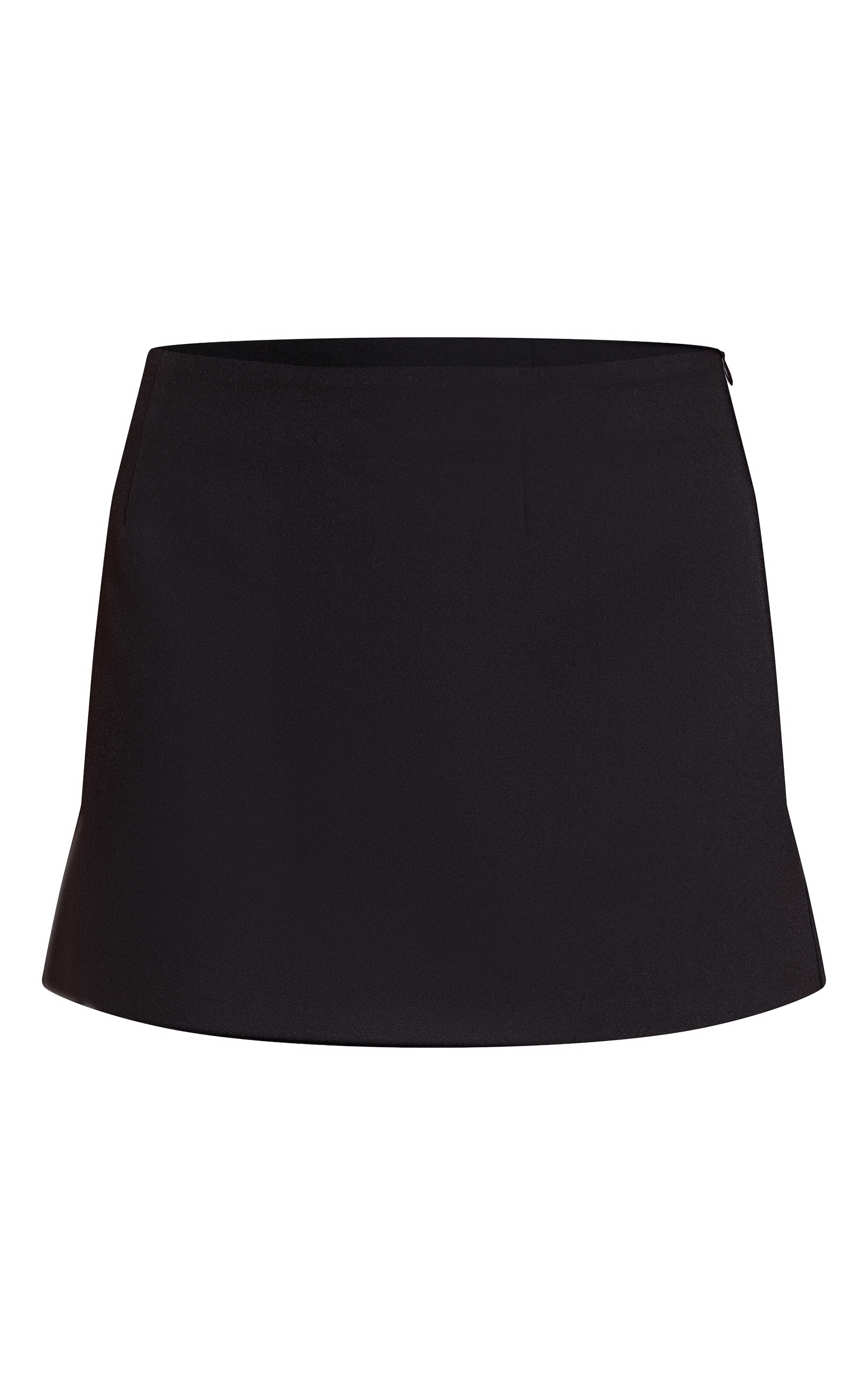 Petite Black Woven A Line Mini Skirt image 6
