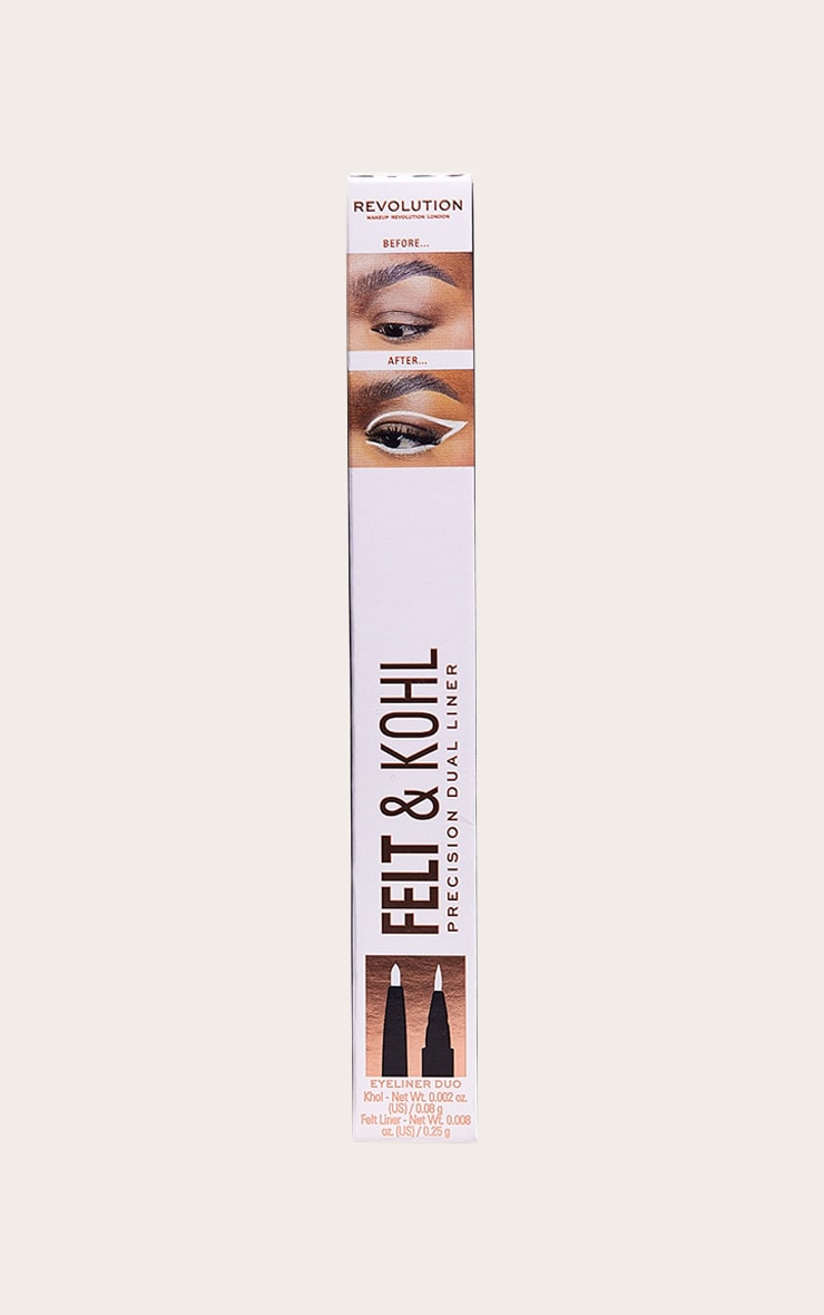 Revolution Felt & Kohl Eyeliner White image 1