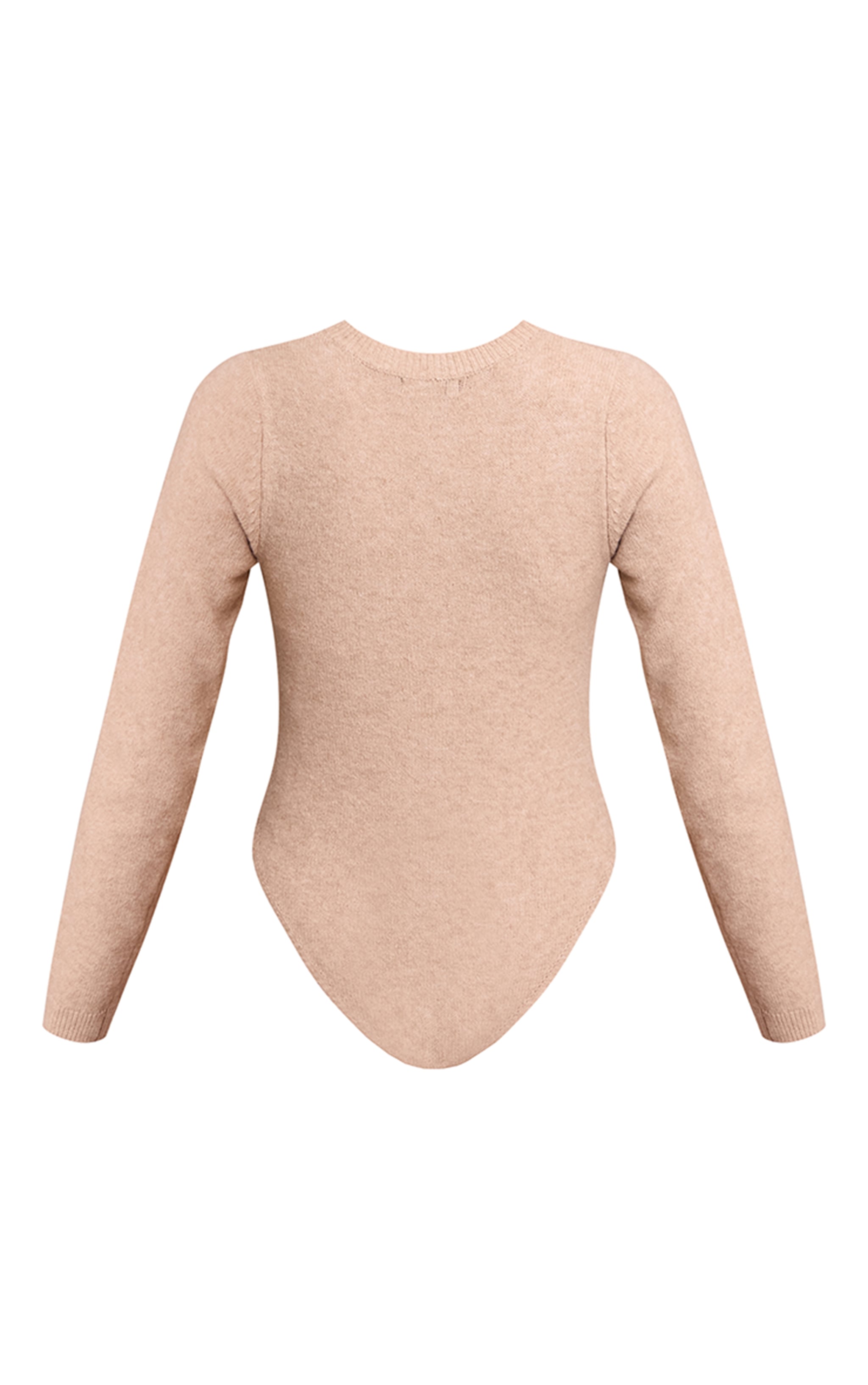Taupe Soft Knit Button Up Bodysuit image 6