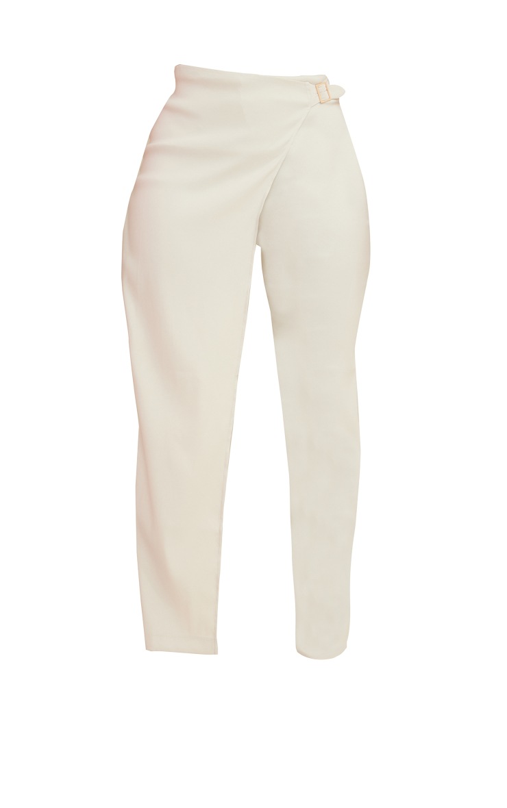 Shape Stone Stretch Woven Buckle Wrap Detail Pants image 5