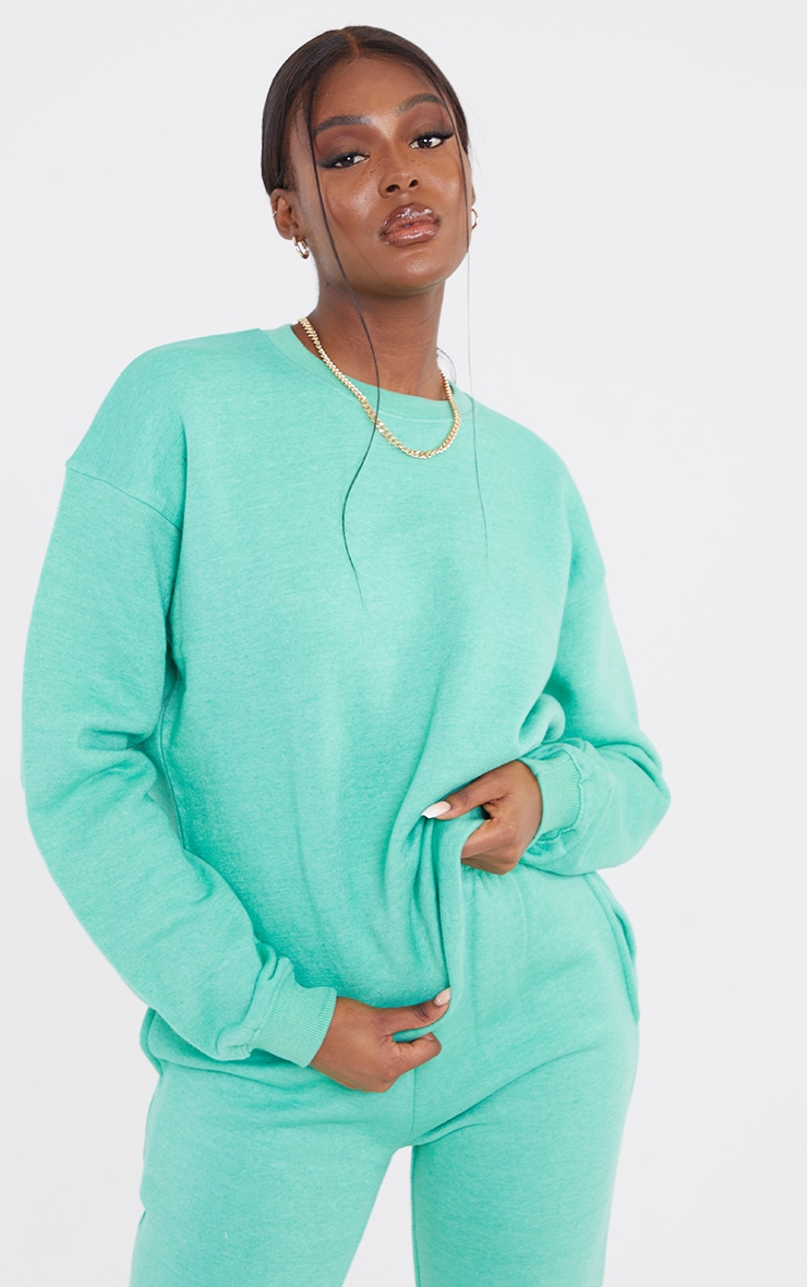 Tall Sage Green Ultimate Oversized Sweater PrettyLittleThing