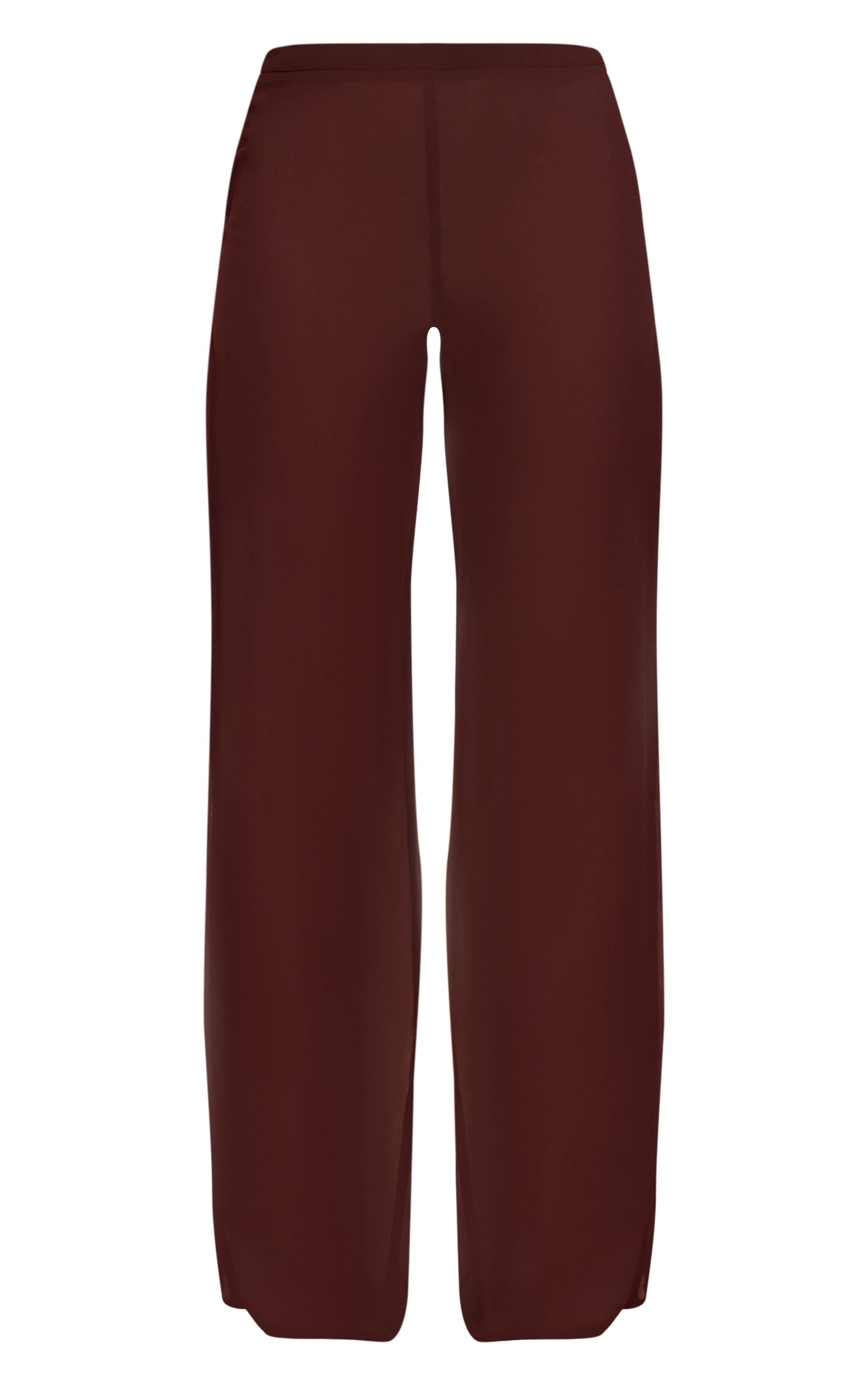  Plum Chiffon Straight Leg Pant image 5
