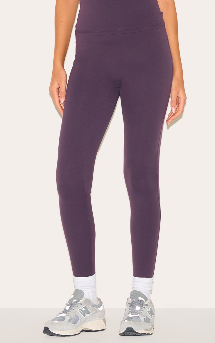 Dark Plum Sculpt Super High Waist Leggings image 2