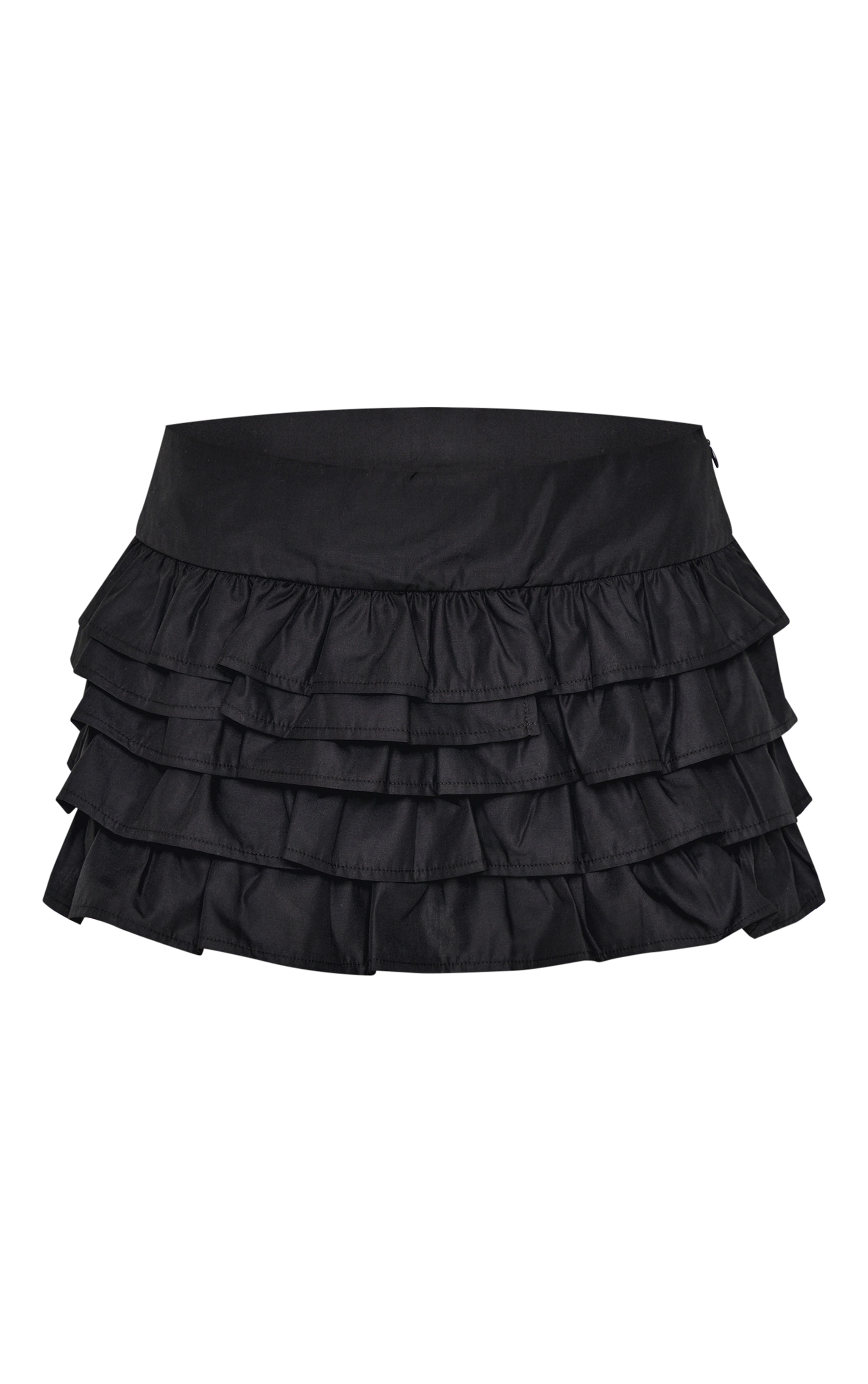 Black Woven Rara Skort image 6