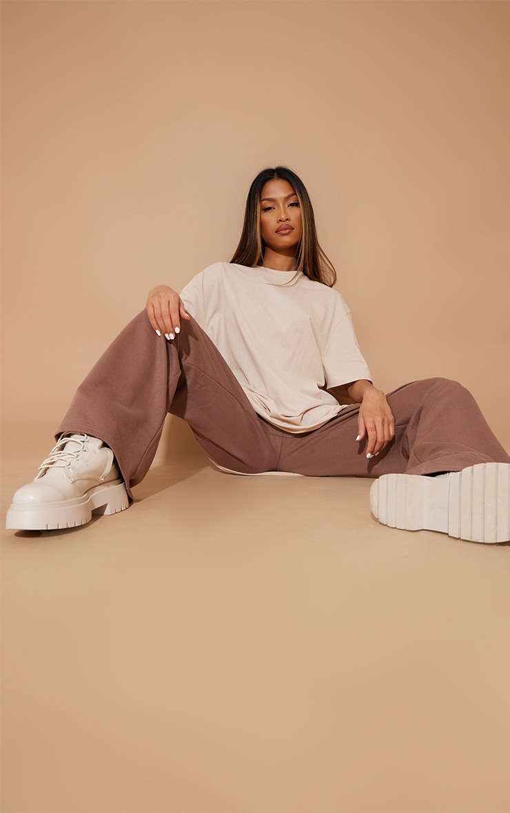 Cotton Sand Oversized T-Shirt image 1
