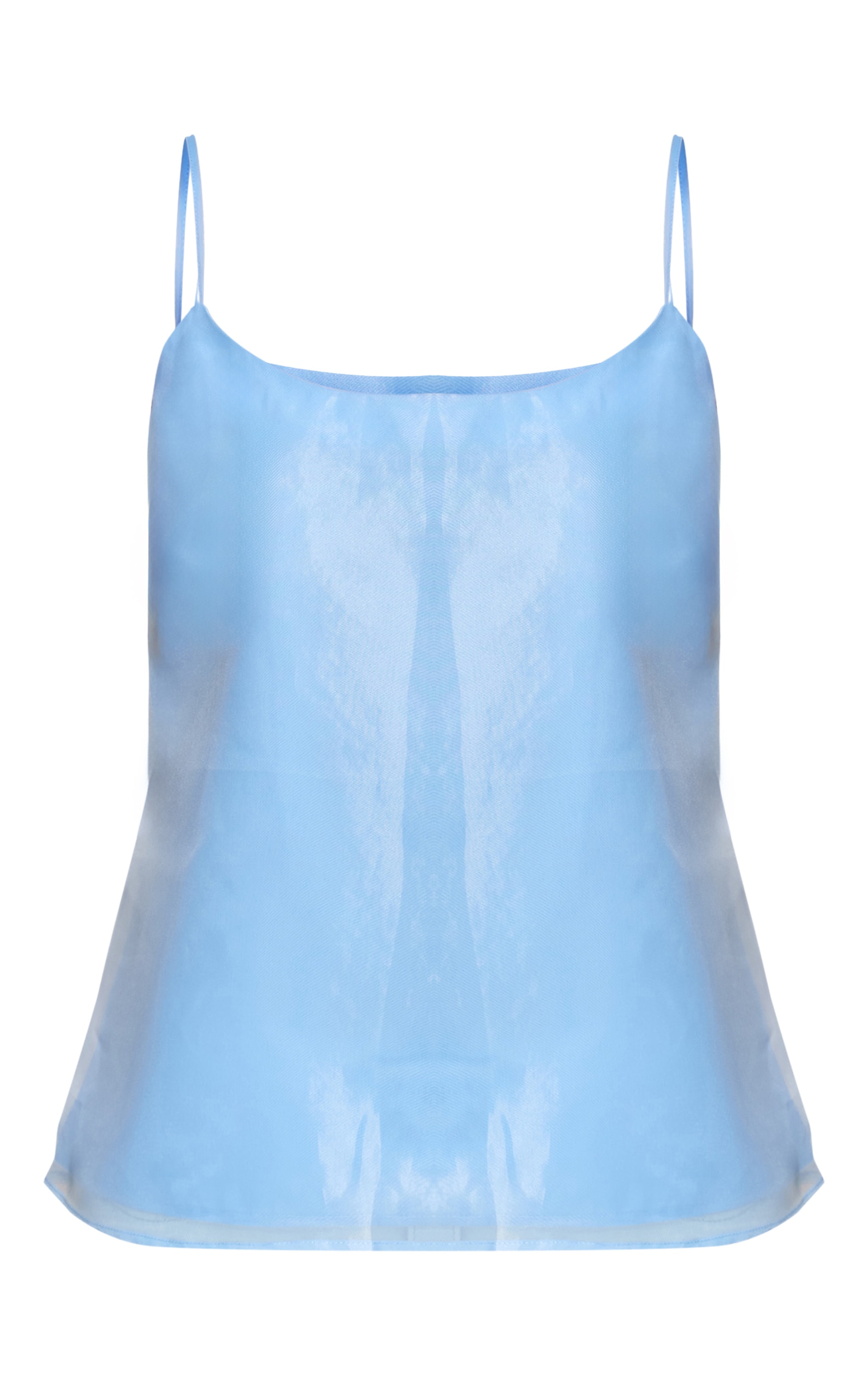Pale Blue Chiffon Strappy Cami Top image 5