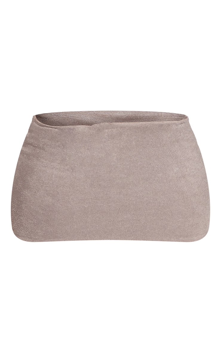 Shape Taupe Soft Towelling Mini Skirt image 6