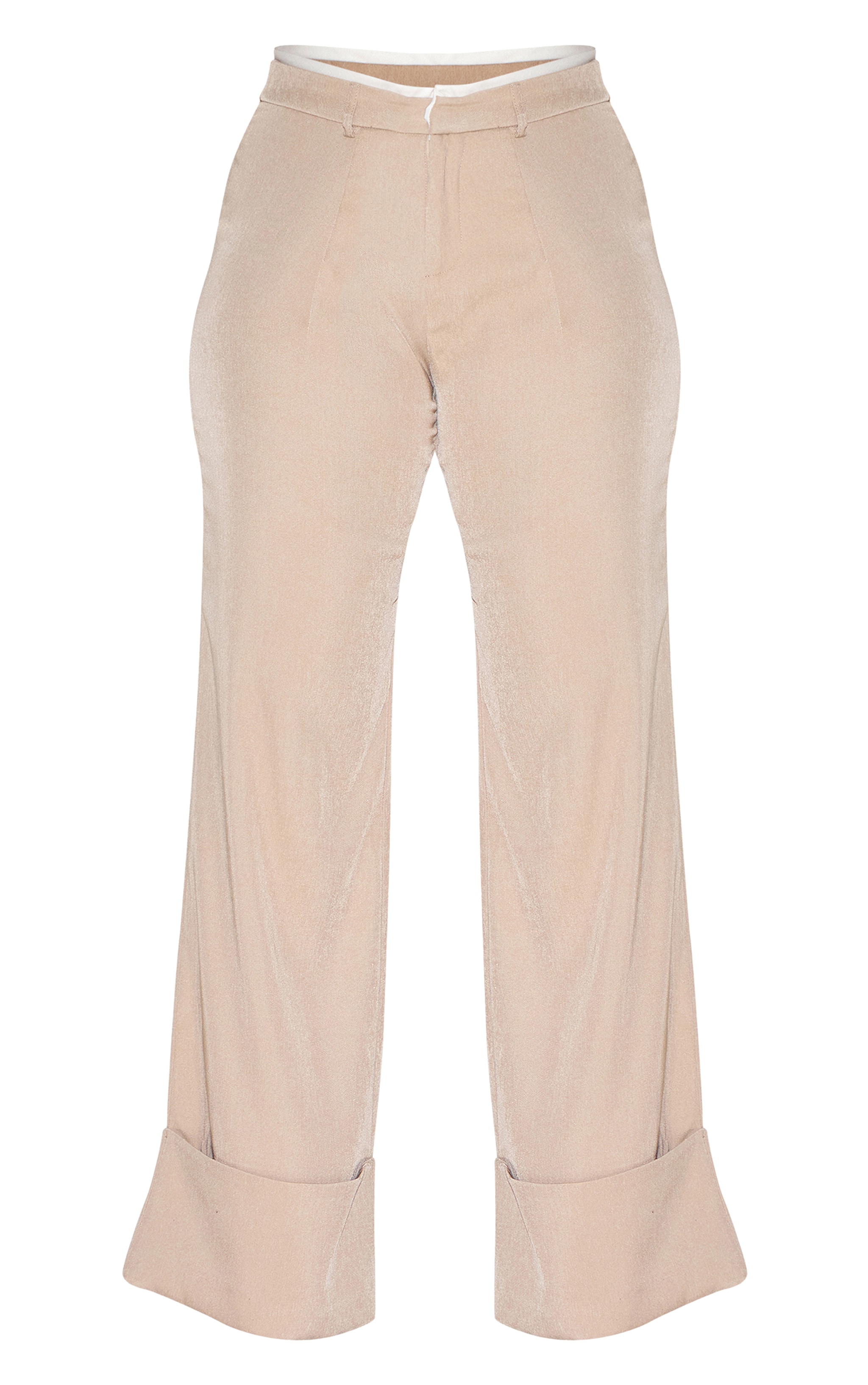 Shape Stone Tailored Double Waistband Turn Up Pants image 5