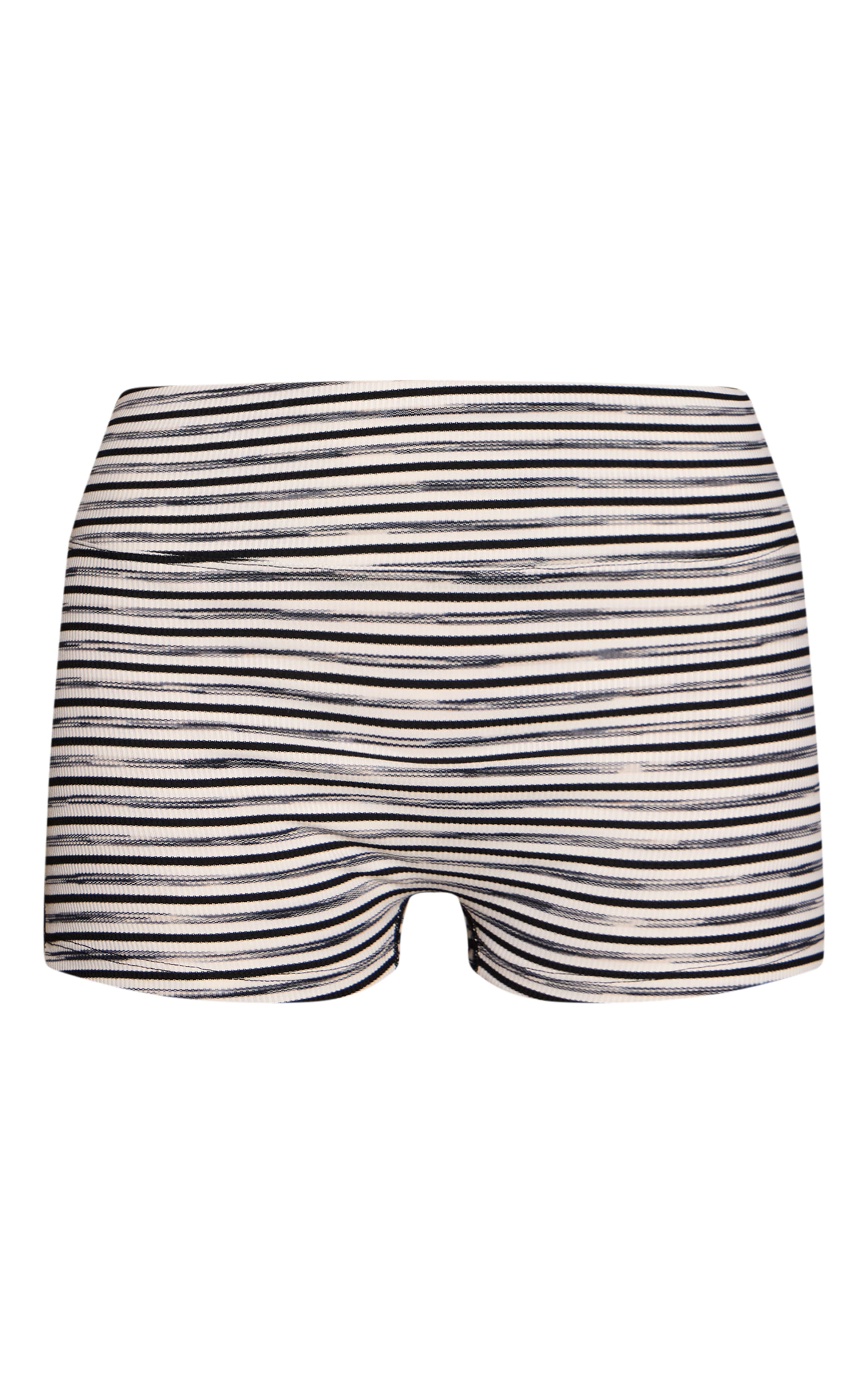 Multi Soft Rib Striped Hot Pant  image 6
