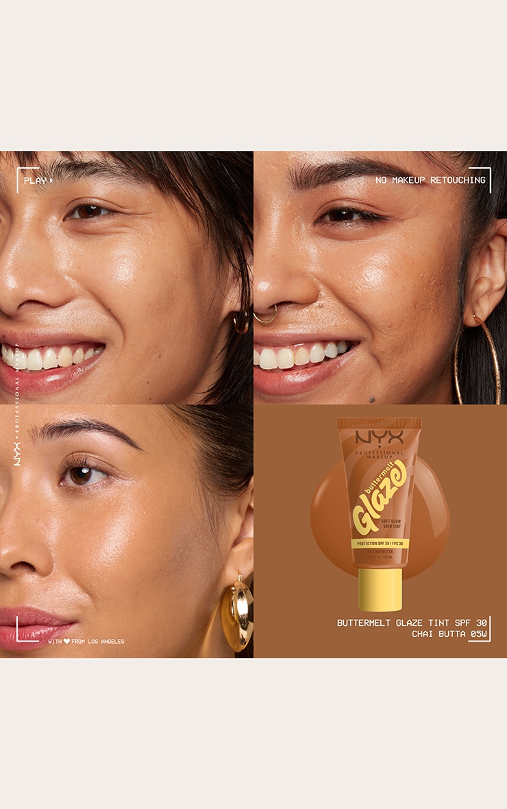 NYX PMU Fond de teint beurré teinté glowy Glaze SPF Chai Butta image 2