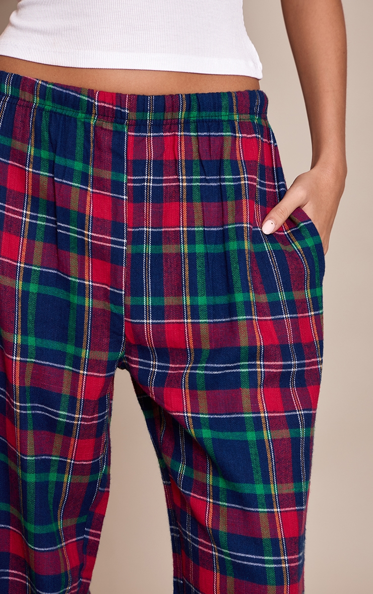 Red Gingham Slouchy PJ Bottoms image 4