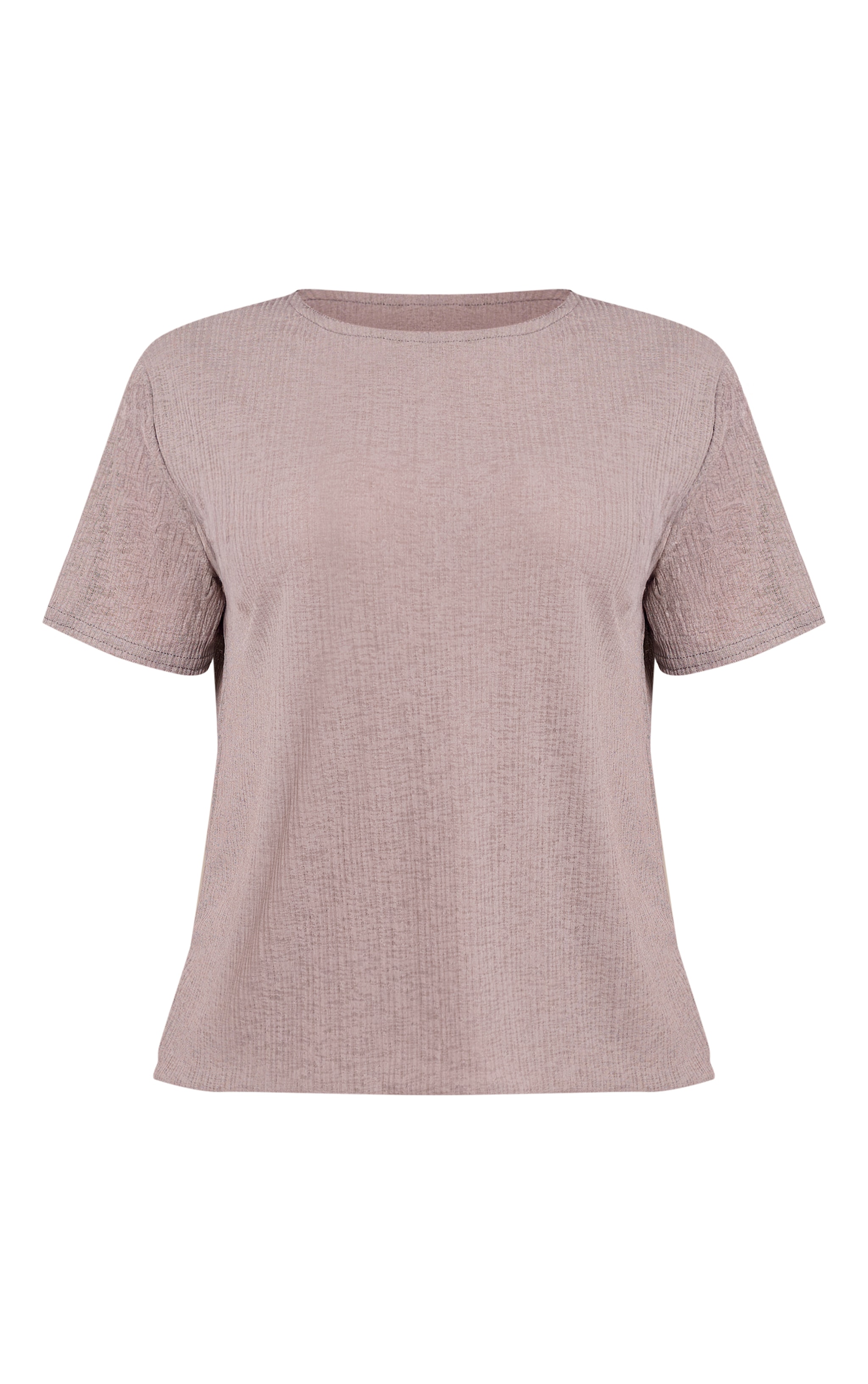 Petite Grey Sheer Textured Flowy Top image 5