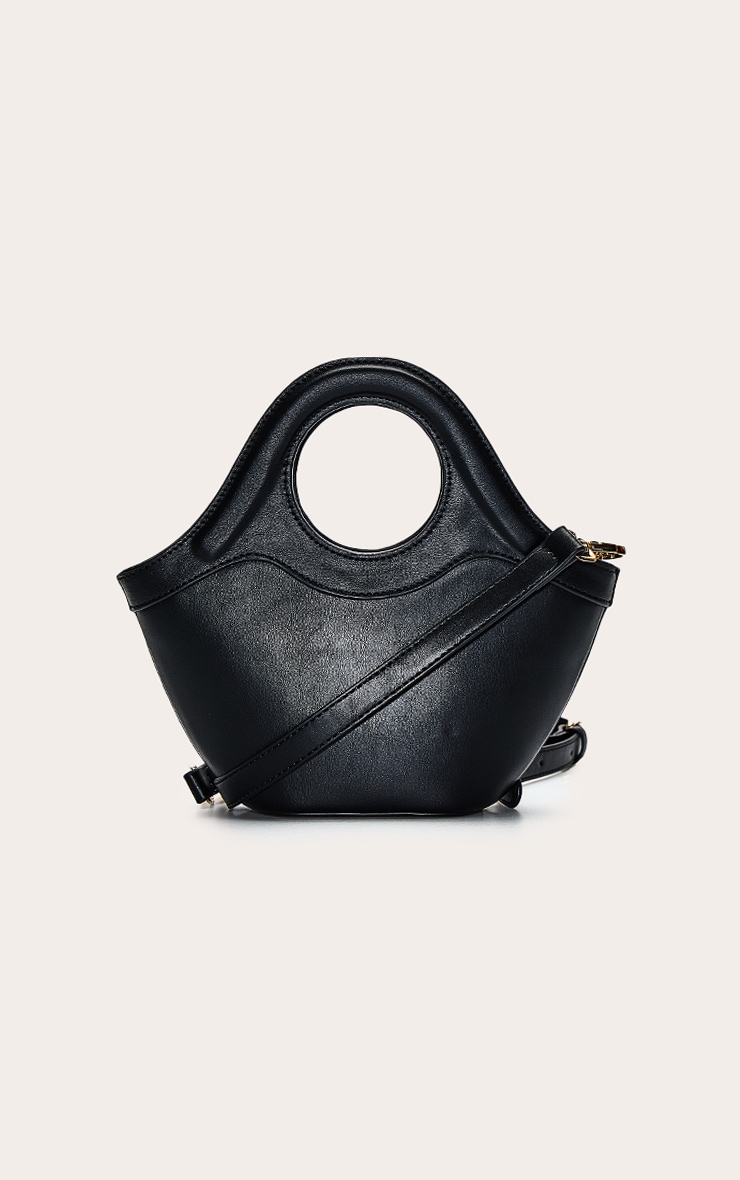 Black Crescent Cross Body Hand Bag image 2