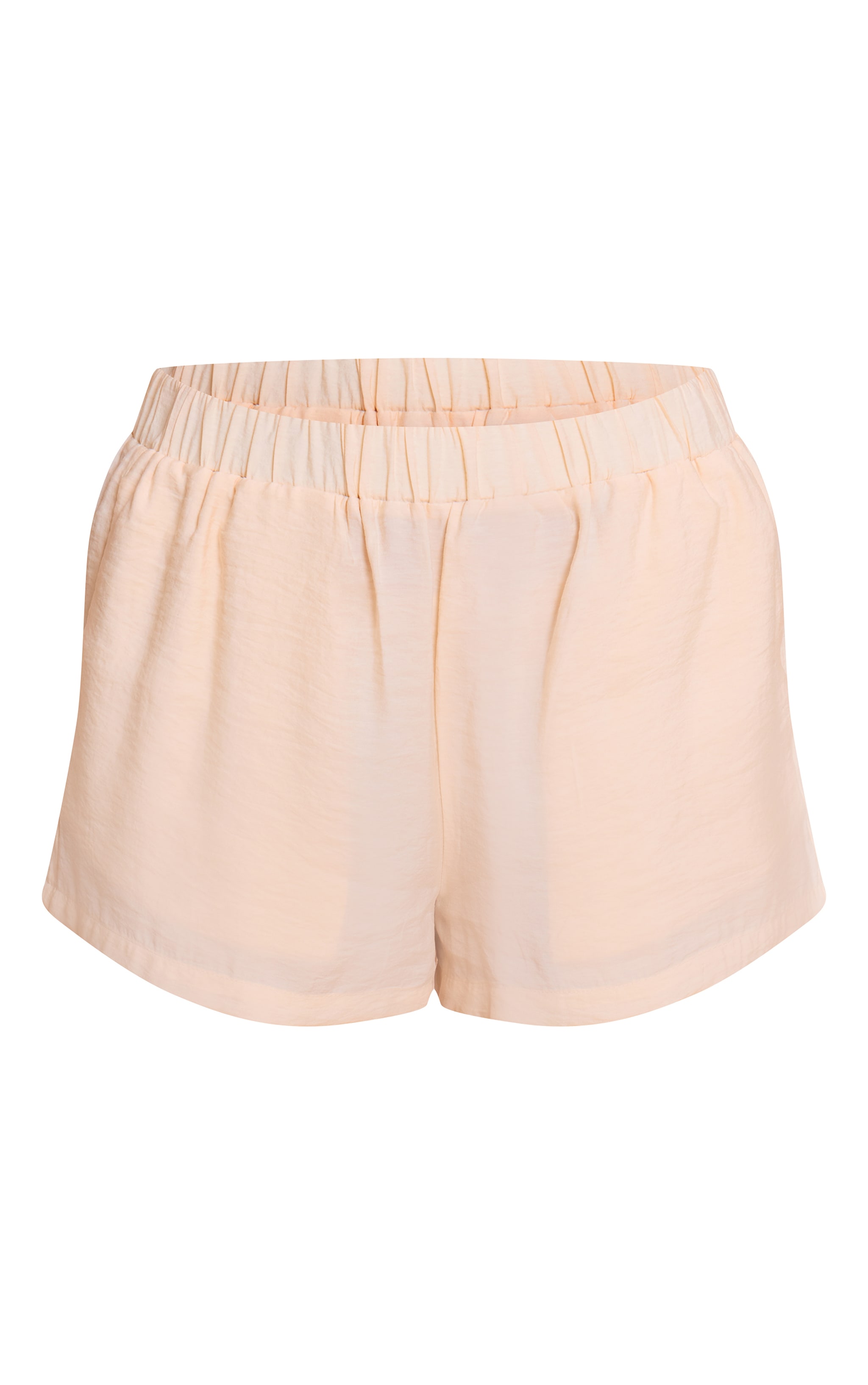 Short fluide crème à taille mi-haute image 6