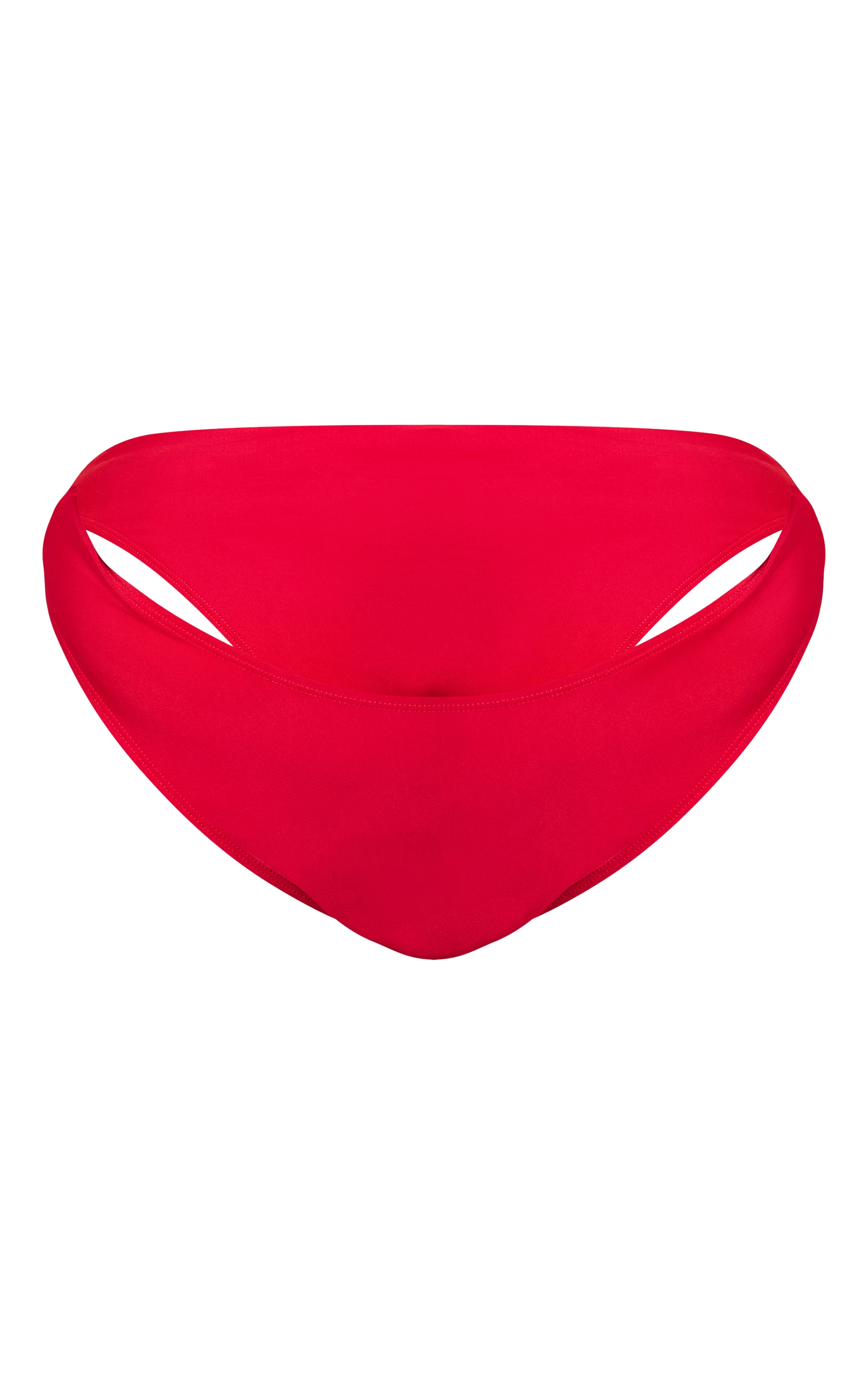 Plus Red Mix & Match High Waisted High Leg Bikini Bottoms image 5