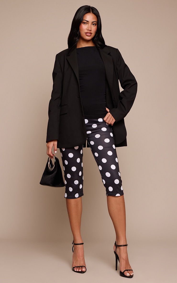  Black Polka Dot Capri's   image 1