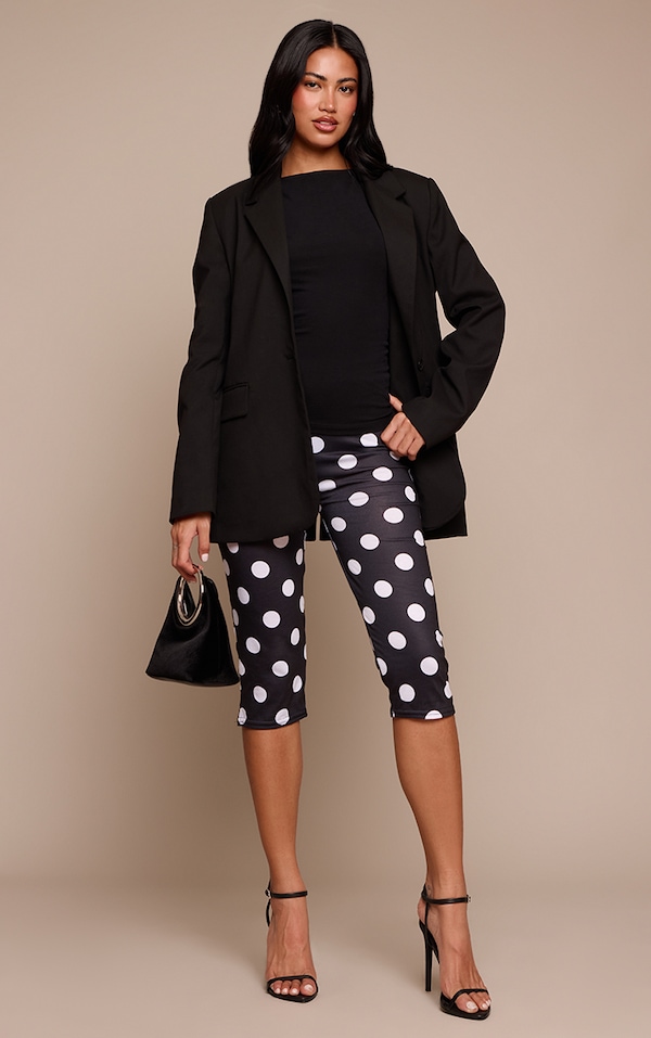 Black Polka Dot Capri's