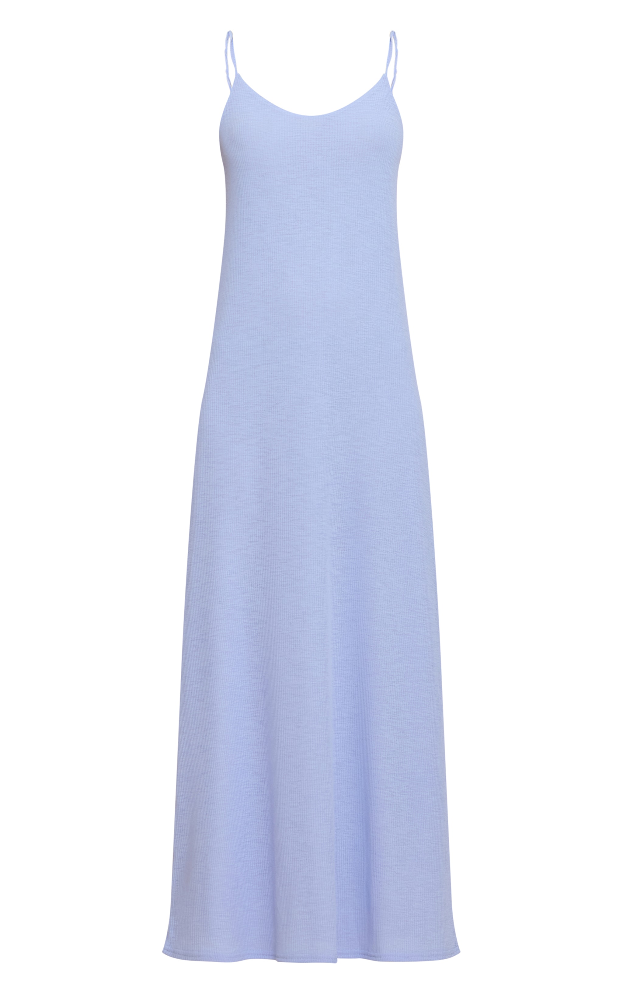 Blue Onion Skin Plunge Sleeveless Maxi Dress image 5