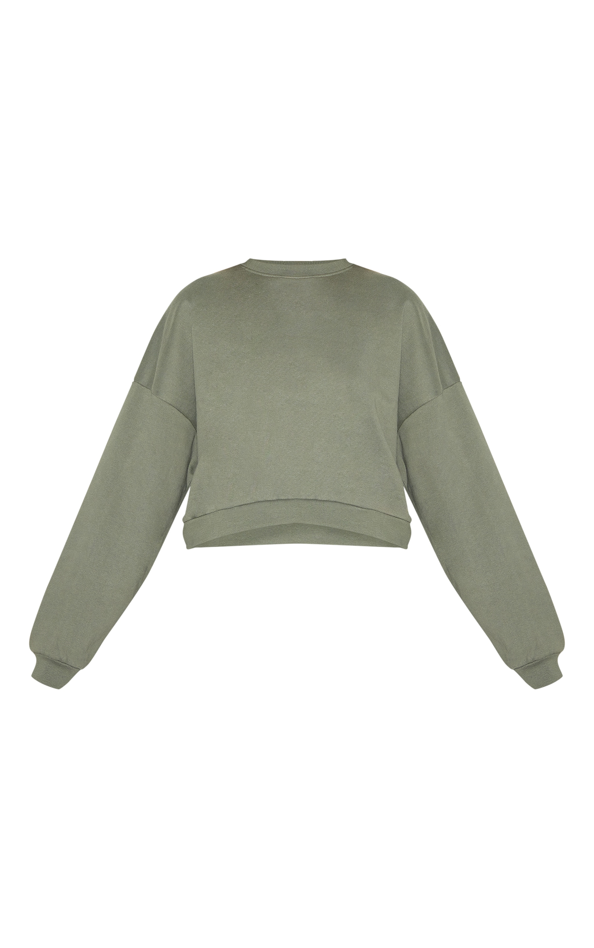 Sweat deluxe vert olive à épaules carrées image 5