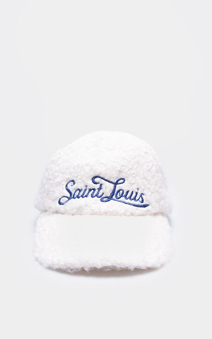 Casquette moumoutée crème à boucle et imprimé Saint Louis image 2