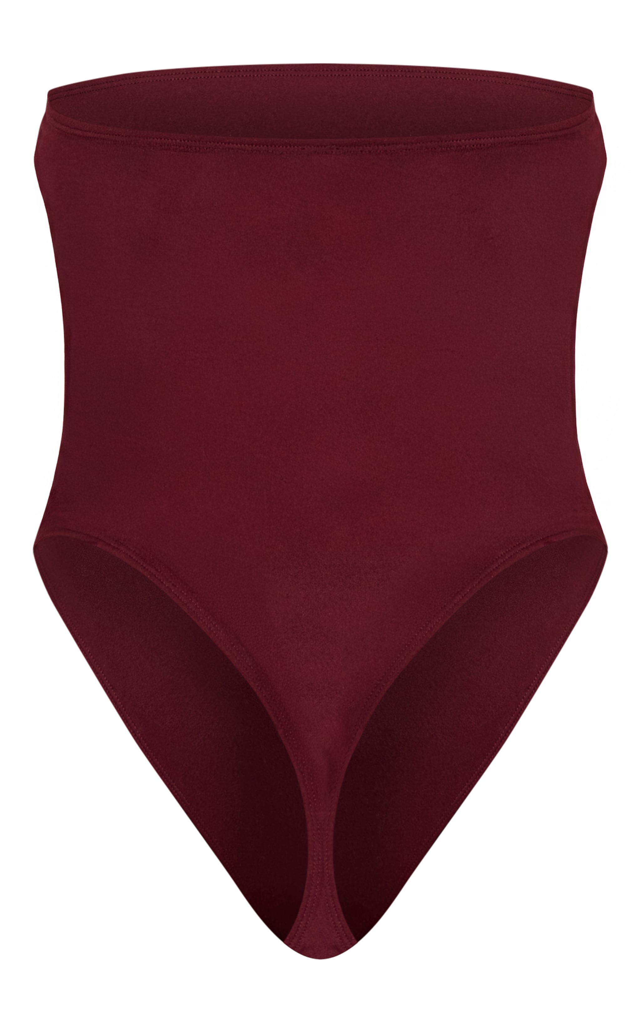 Shape Burgundy Sculpt Bandeau Bodysuit image 6