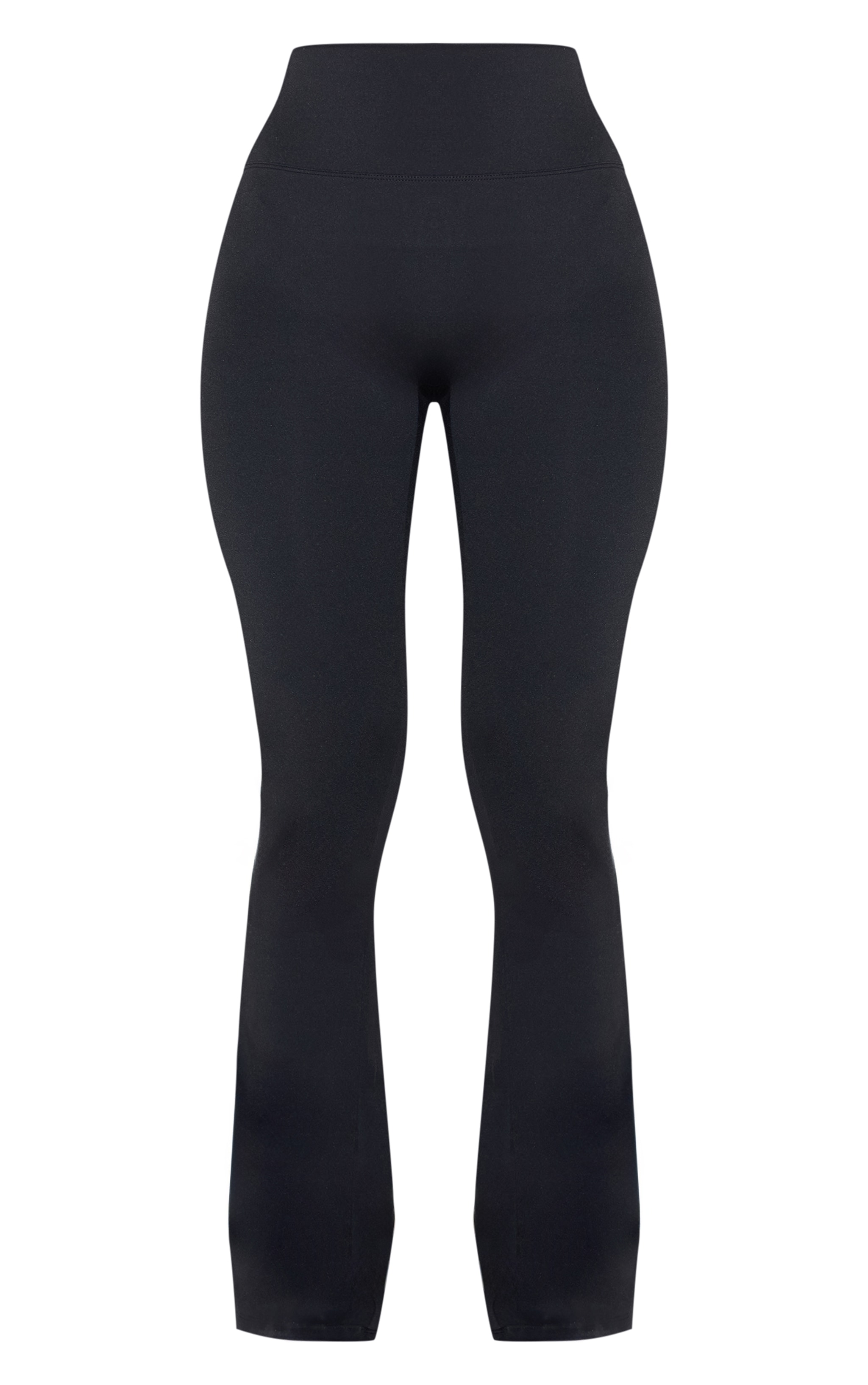 Petite Black Sculpt High Waist Flared Yoga Pants image 5