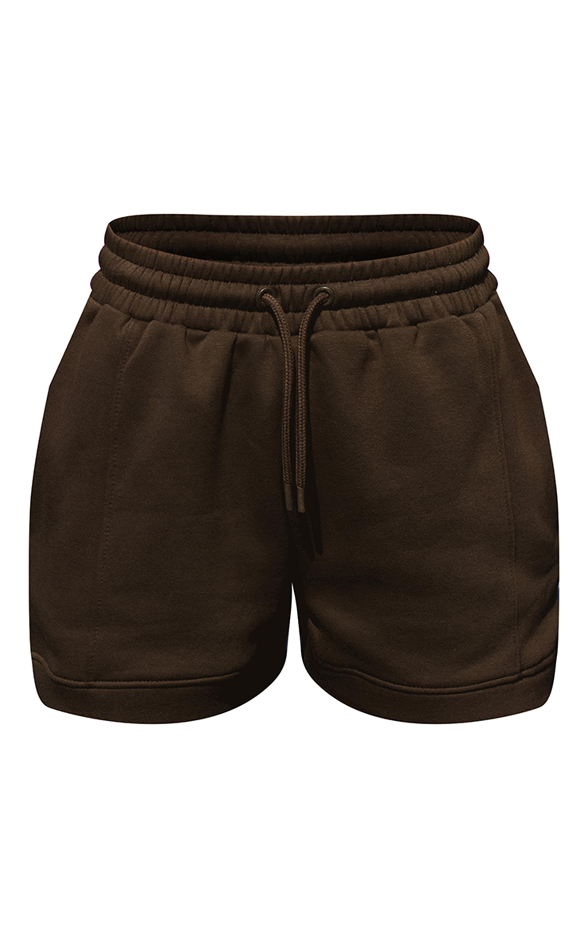 Chocolate Drawcord Sweat Shorts image 6