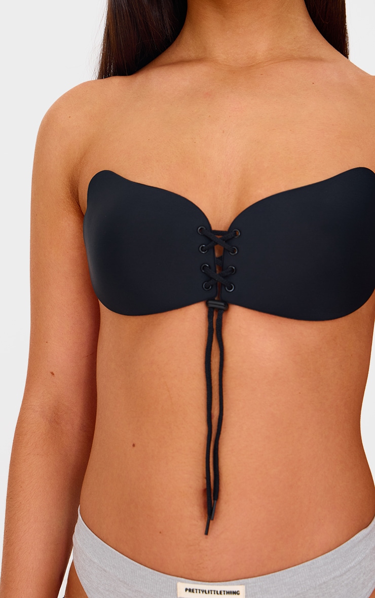 Soutien-gorge push up adhésif noir image 2