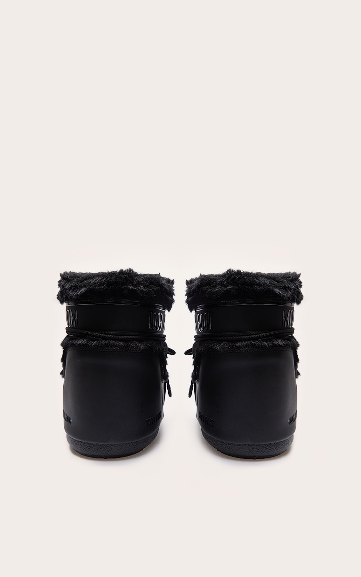 MOON BOOT Black Icon Low Faux Fur image 3