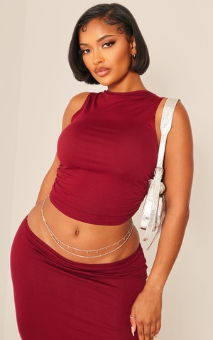 T-shirt Oversize Donna A Una Spalla - Crop Top Estate Y2K Con Stampa - Baby Tee In Jersey Off Shoulder - Colori Disponibili