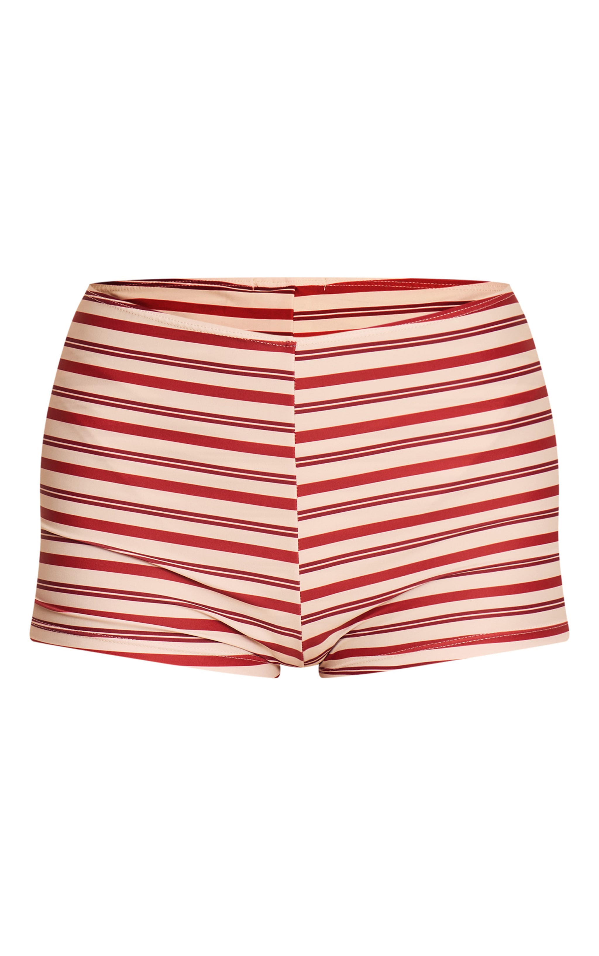 Red Stripe Mini Beach Shorts image 6