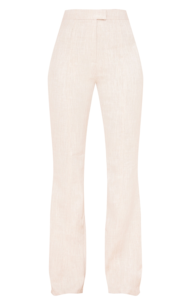 Sand Tailored Linen Look Flared Pants image 5