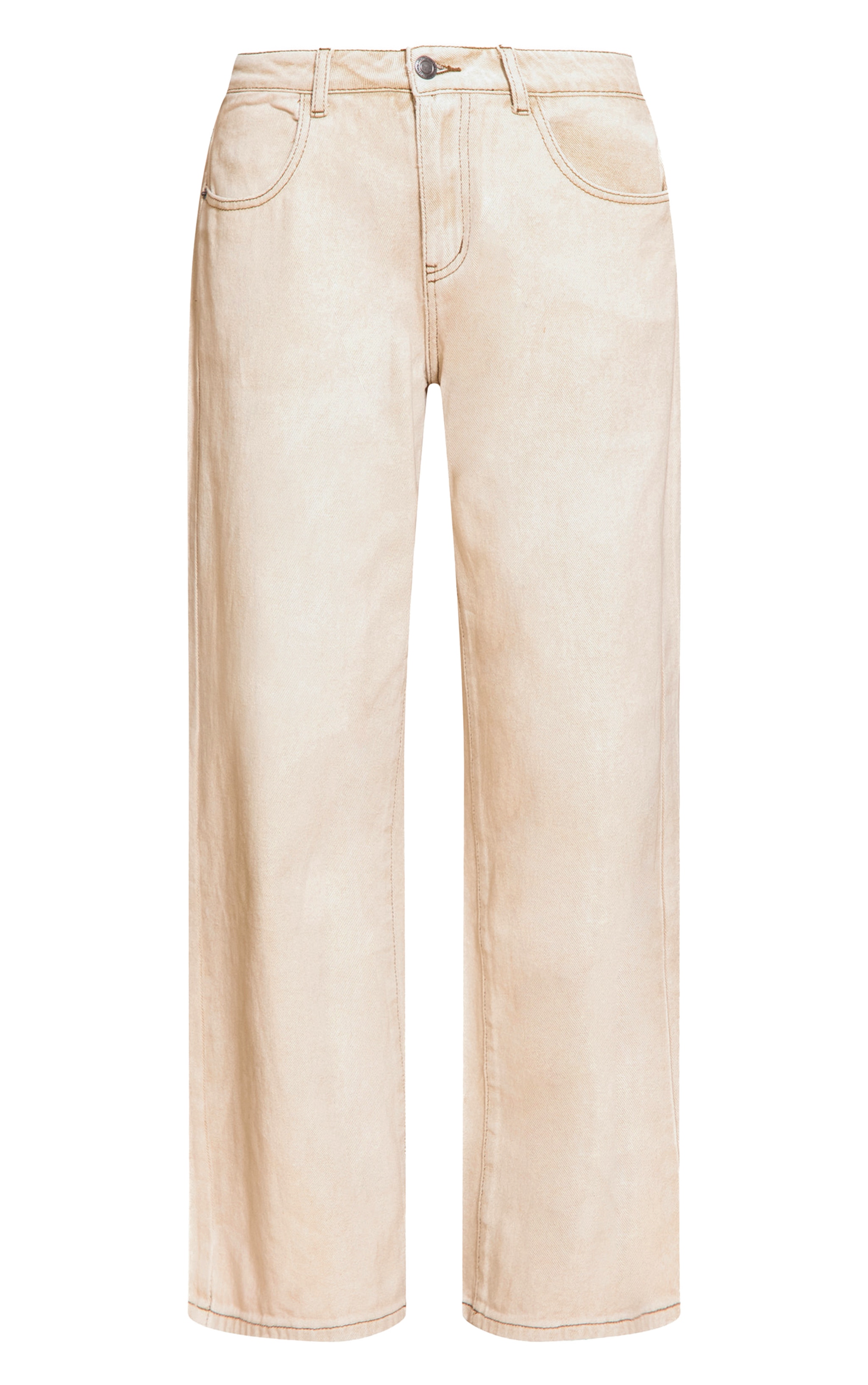 Washed Stone Mid Waist Wide Leg Jeans image 5