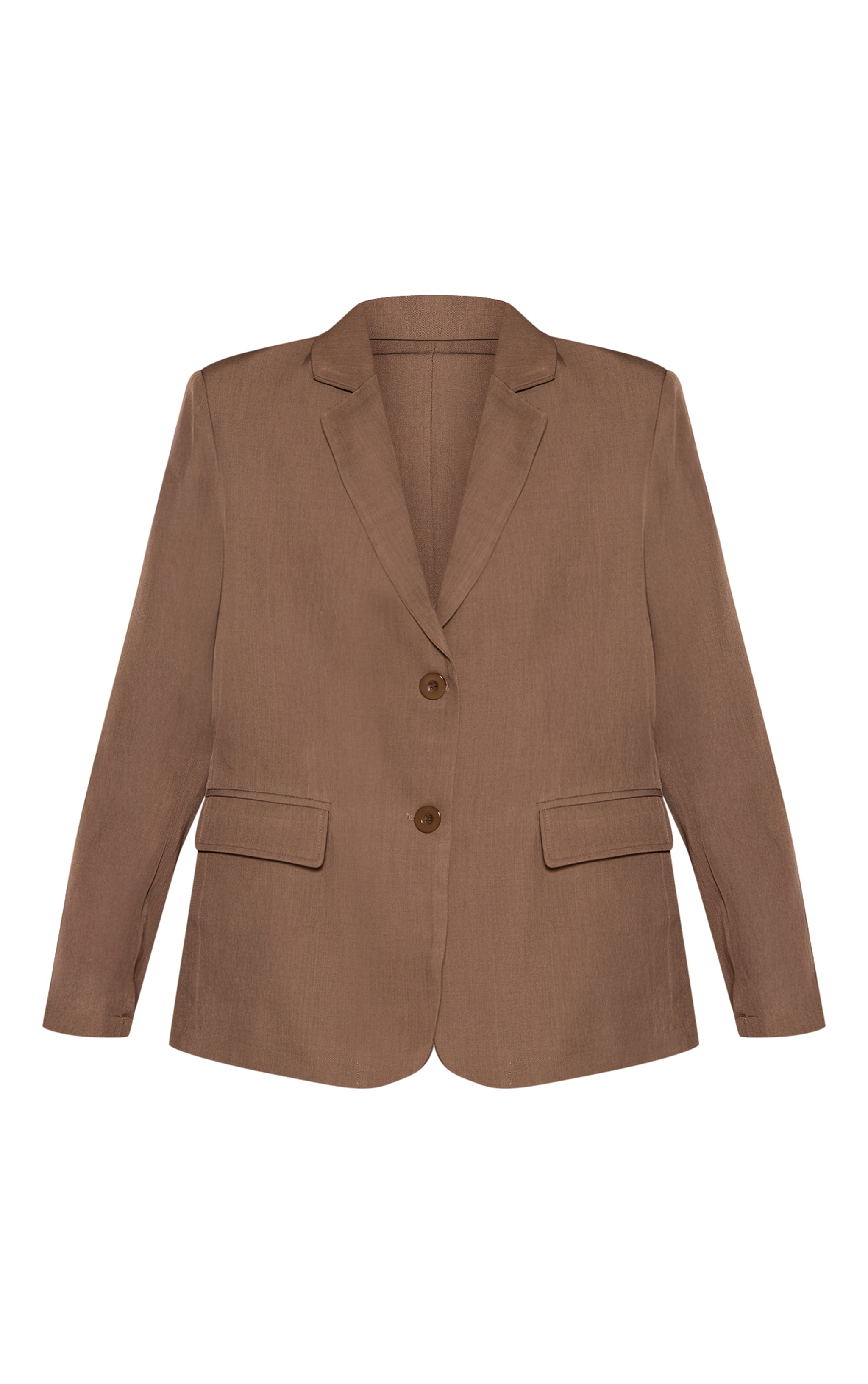 Taupe Seam Detail Structured Oversized Blazer image 5