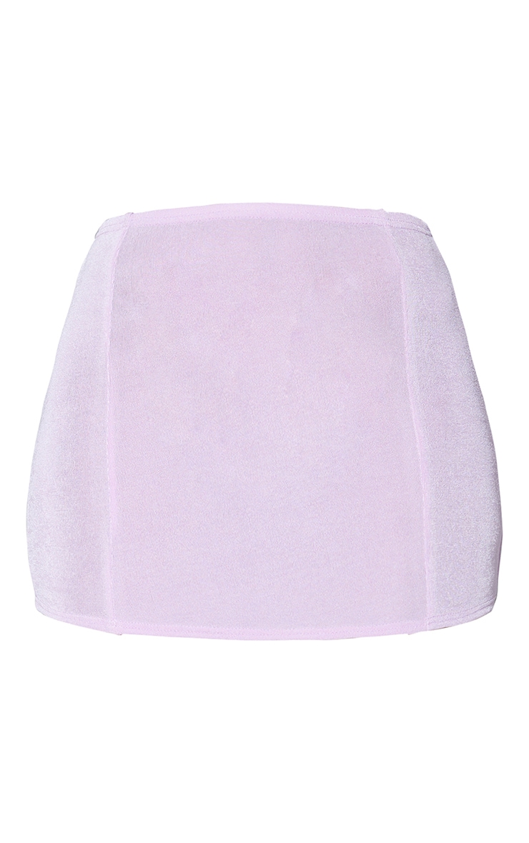 Lilac Seam Detail Micro Mini Skirt image 6