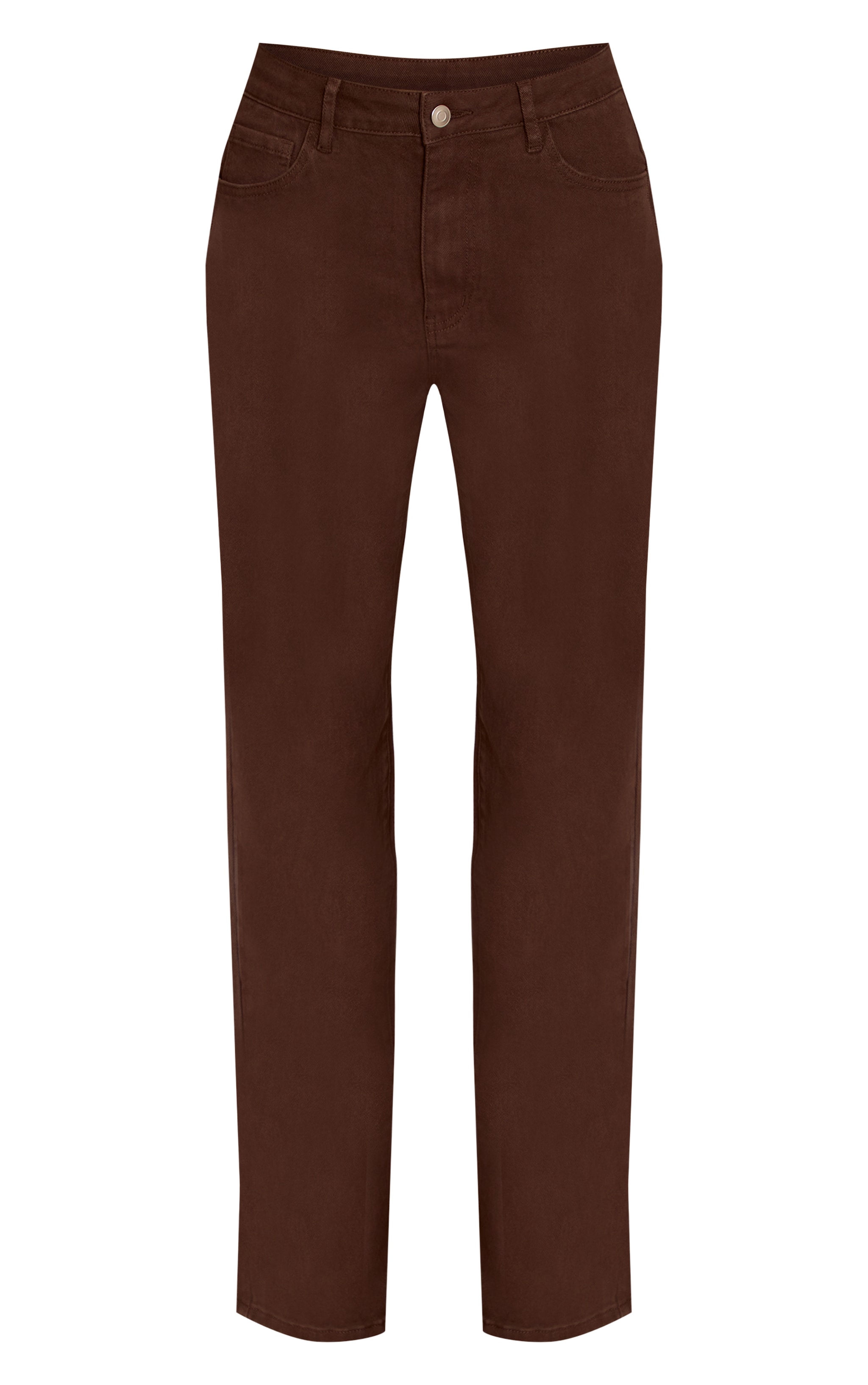 Brown Stretch Denim Flares image 5