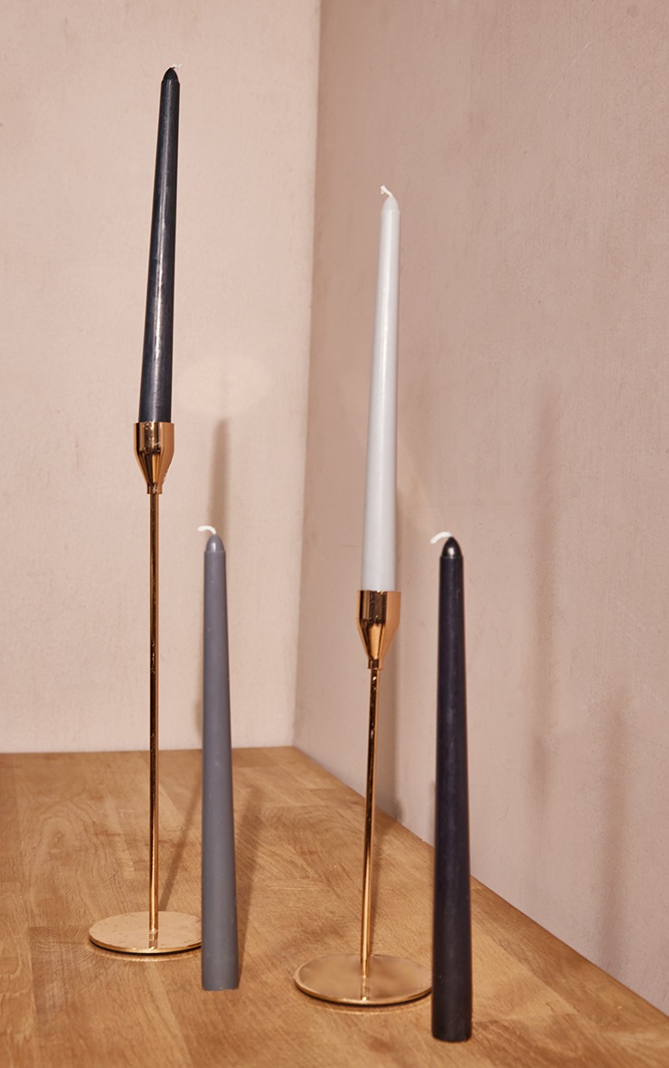 Typo Black Tapered Candles Pack Of 4 PrettyLittleThing IE