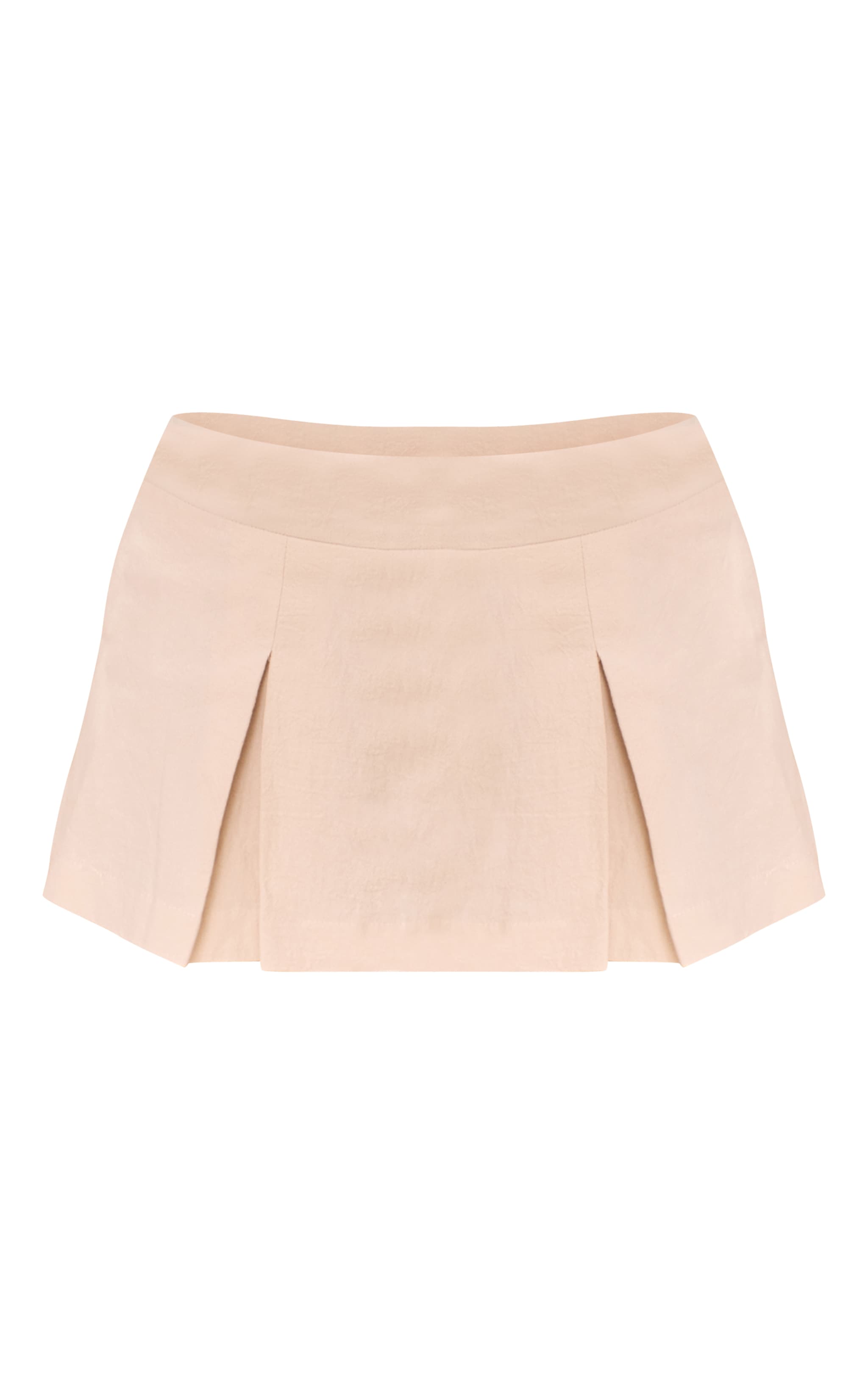 Cream Cotton Mini Skirt image 6