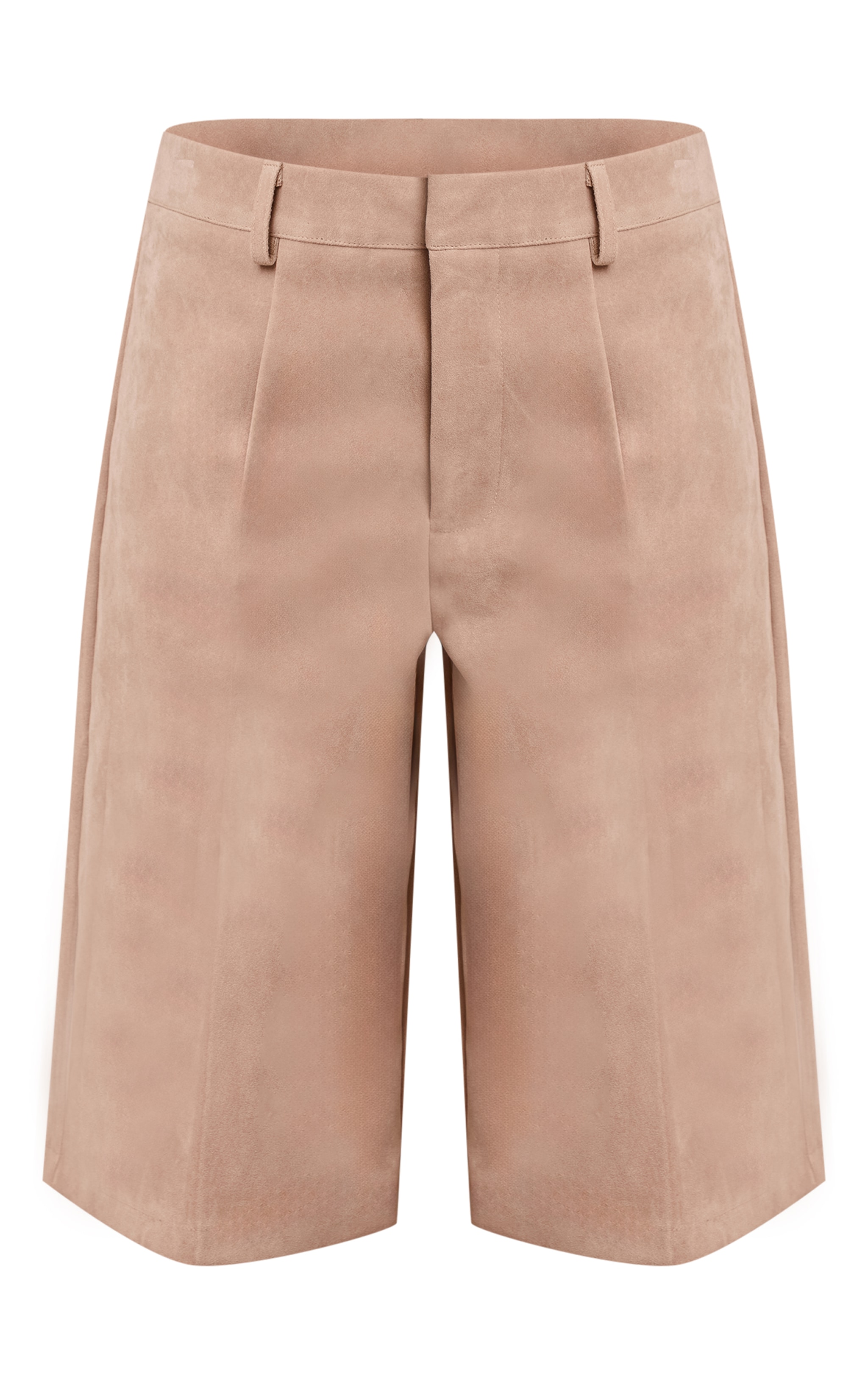 Sand Faux Suede Jorts image 6