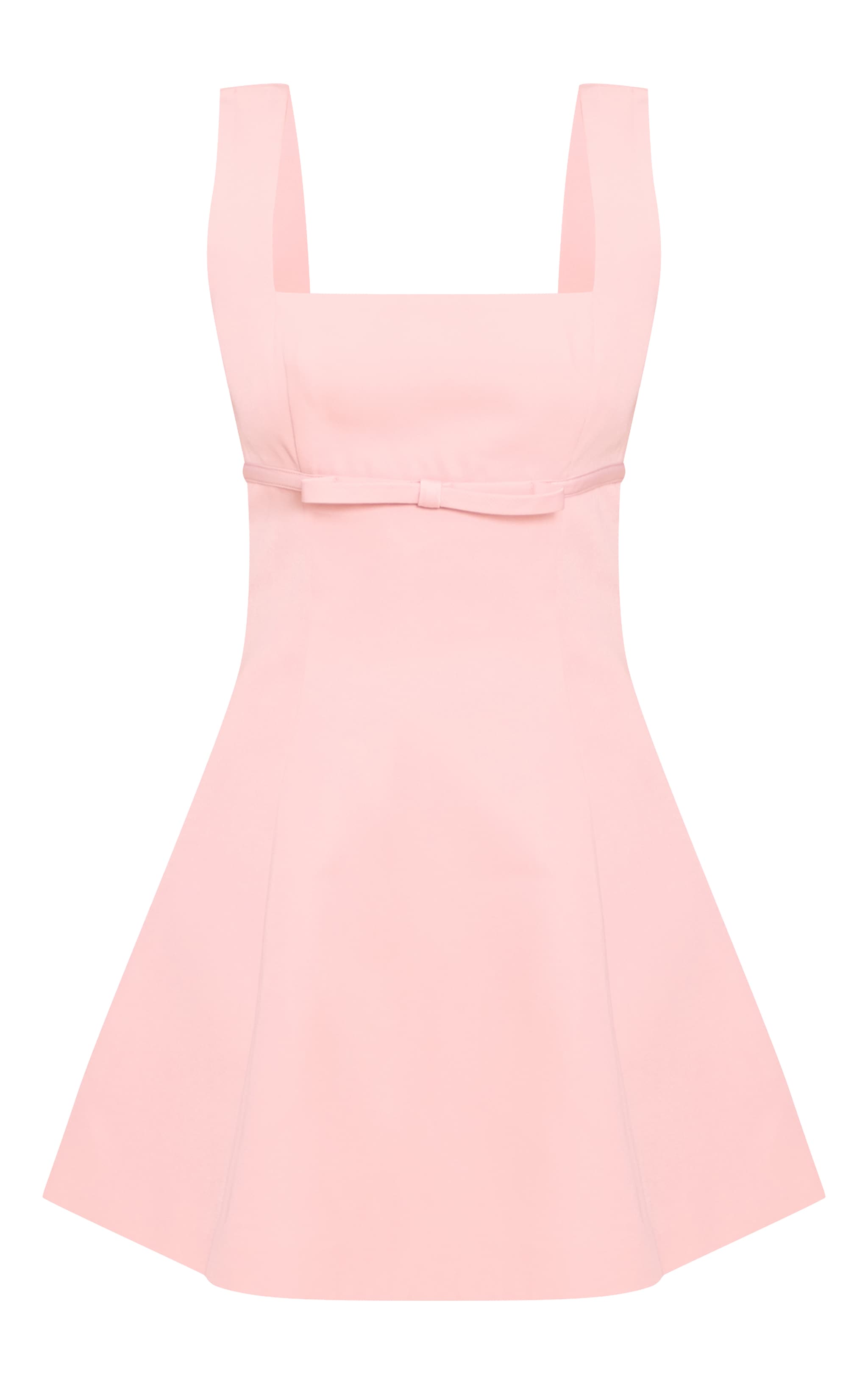 Premium Blush Woven Belt Detail Shift Dress image 5