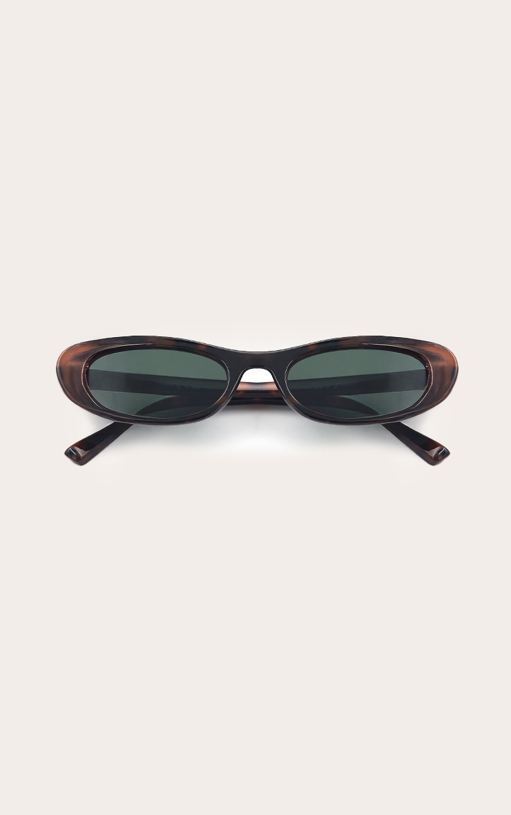 Dark Tortoiseshell Smooth Cat Eye Sunglasses image 2