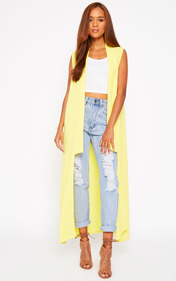 yellow duster jacket