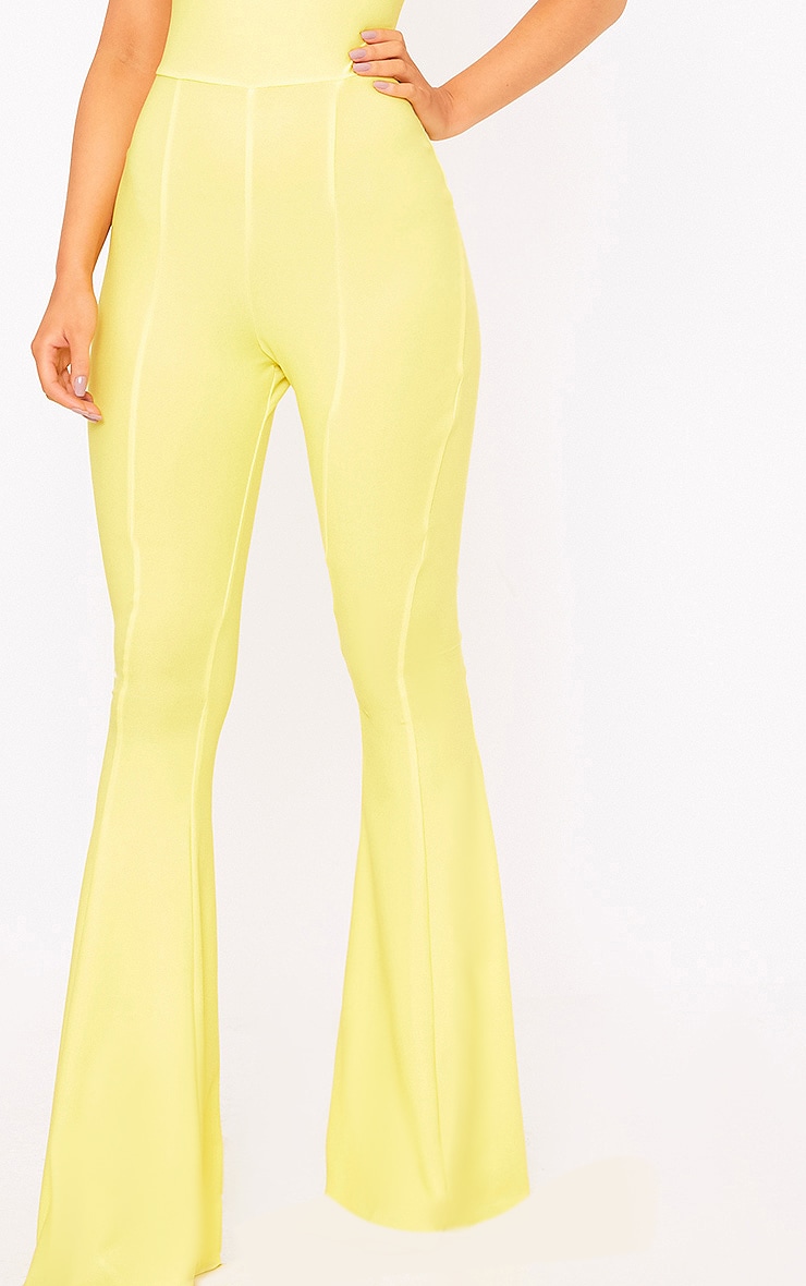 Yellow Bandeau Wide Leg Jumpsuit PrettyLittleThing USA