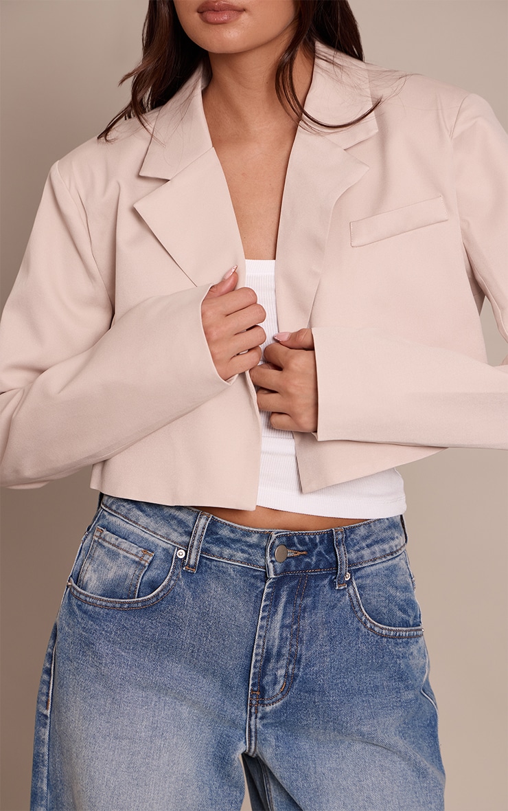 Stone Tailored Cropped Blazer image 4