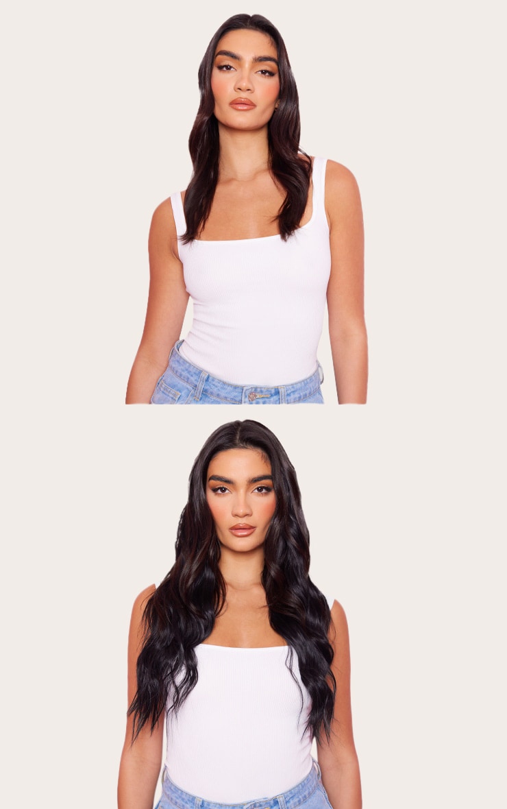 Lullabellz Lot de 5 extensions ondulées Super Thick Wave Hair Natural Black 55cm image 3