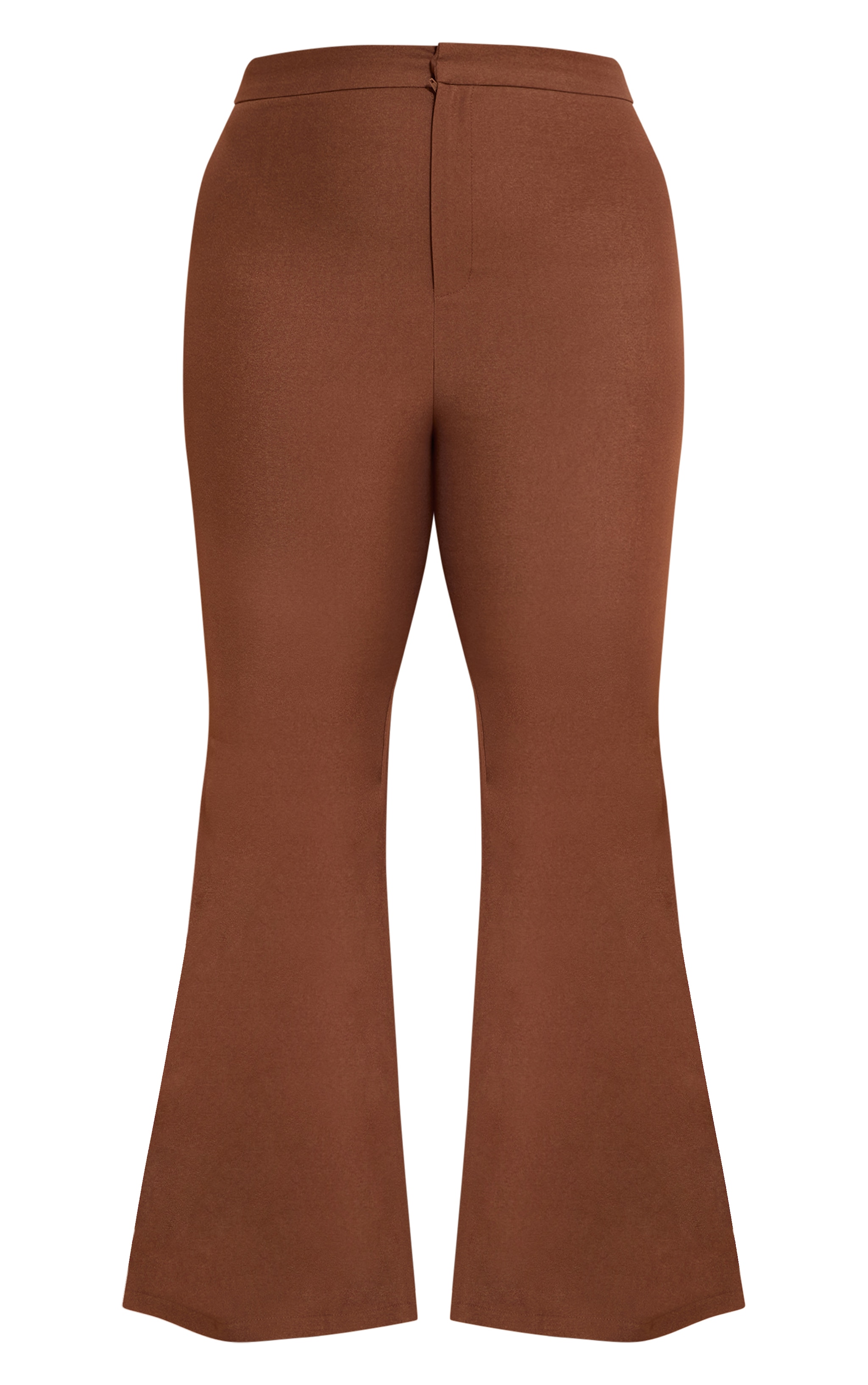 chocolate Woven Tailored Straight Leg Pants image 5